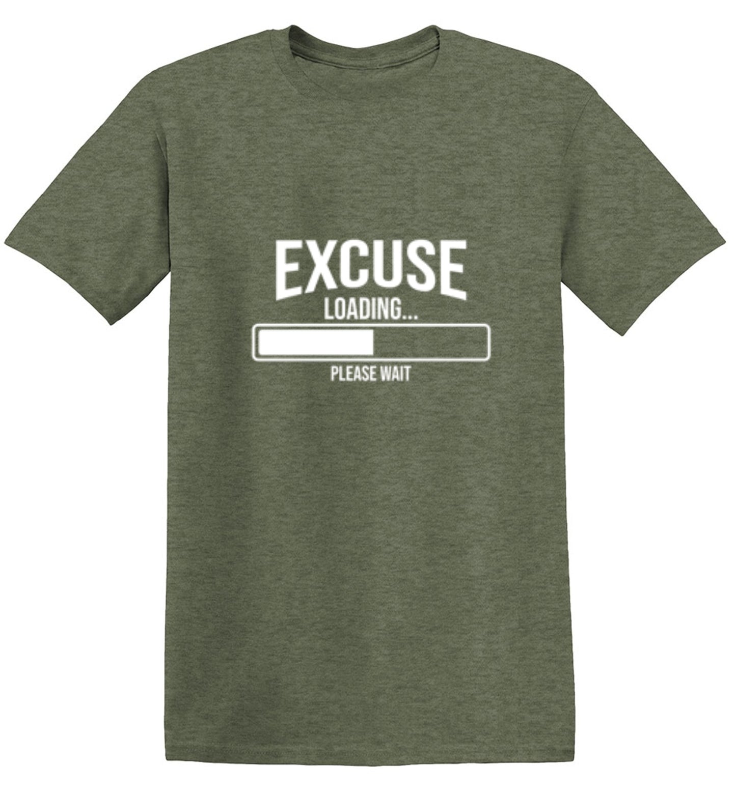 Funny T-Shirts design "Excuse Loading 38% Please Wait..."
