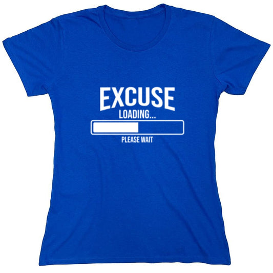 Funny T-Shirts design "Excuse Loading 38% Please Wait... - Womens"