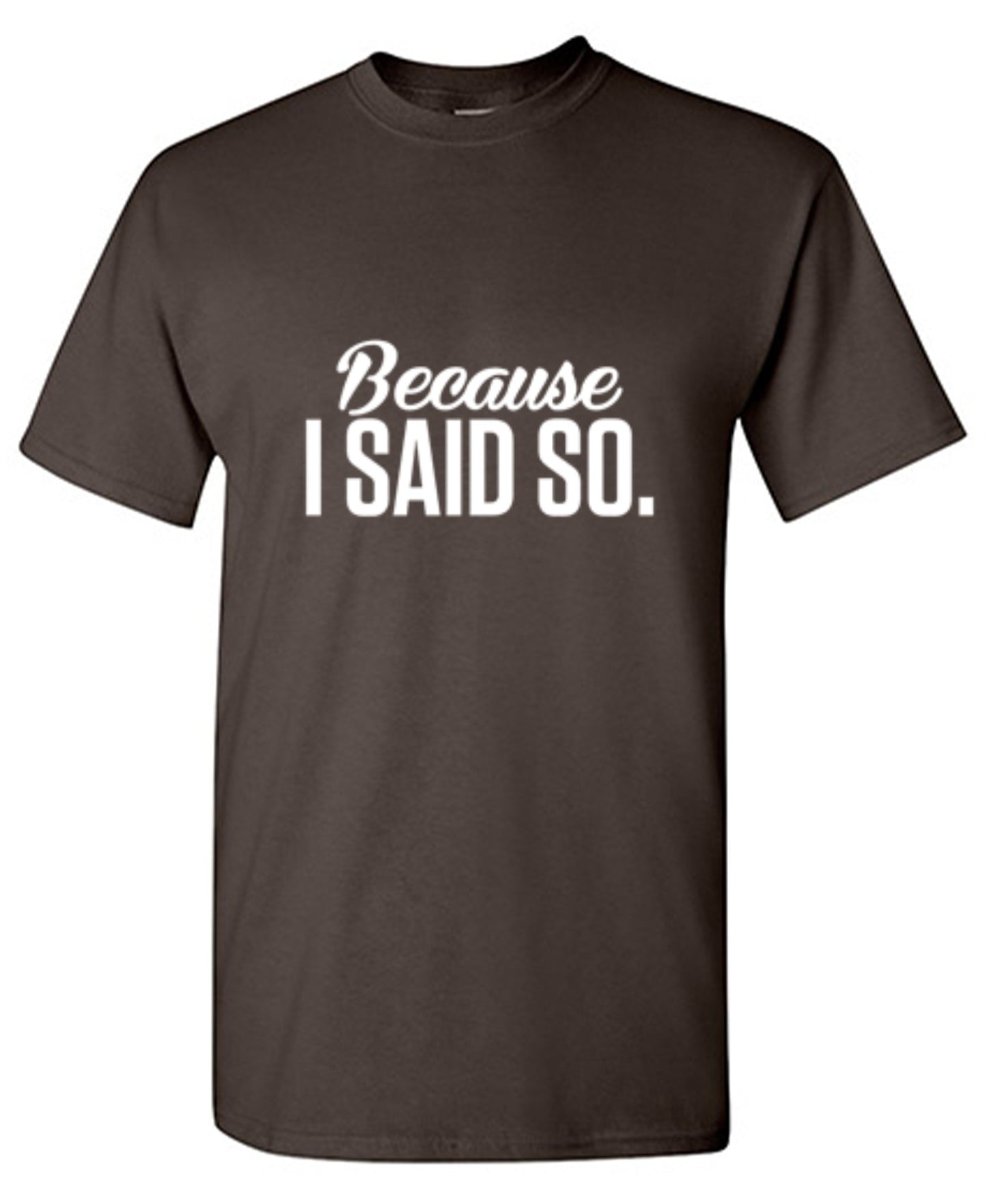Funny T-Shirts design "Because I Said So"