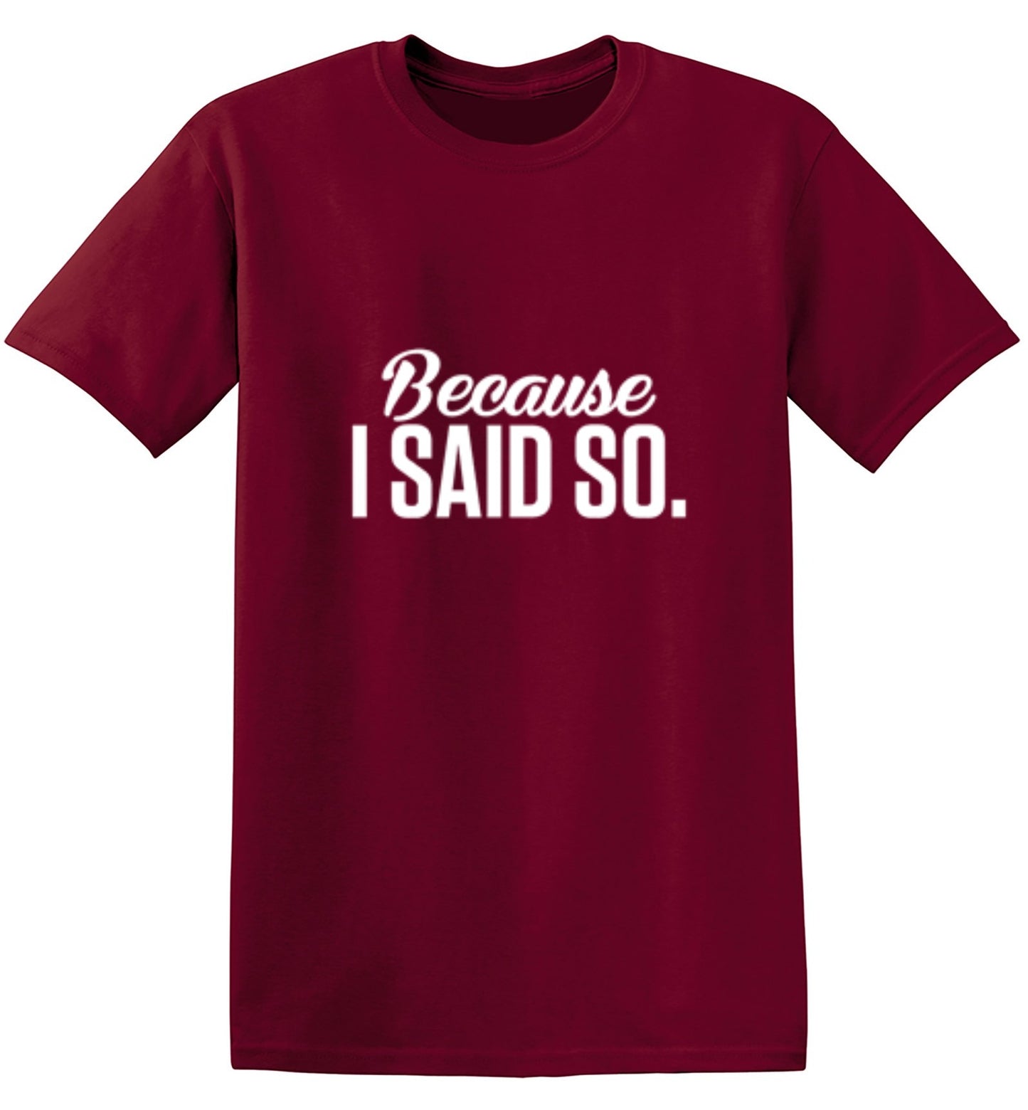 Funny T-Shirts design "Because I Said So"
