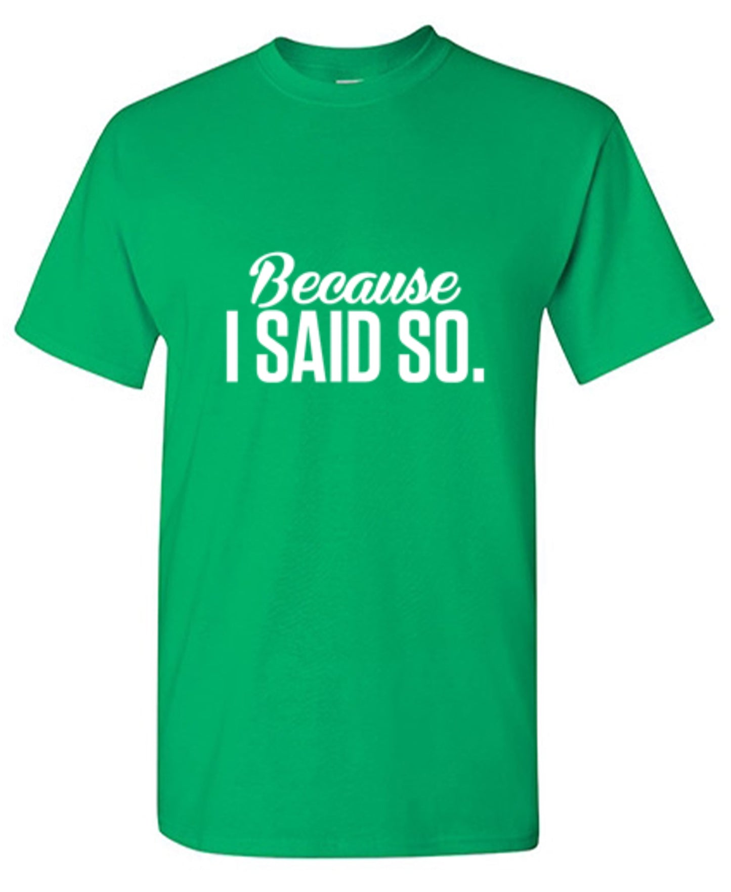 Funny T-Shirts design "Because I Said So"