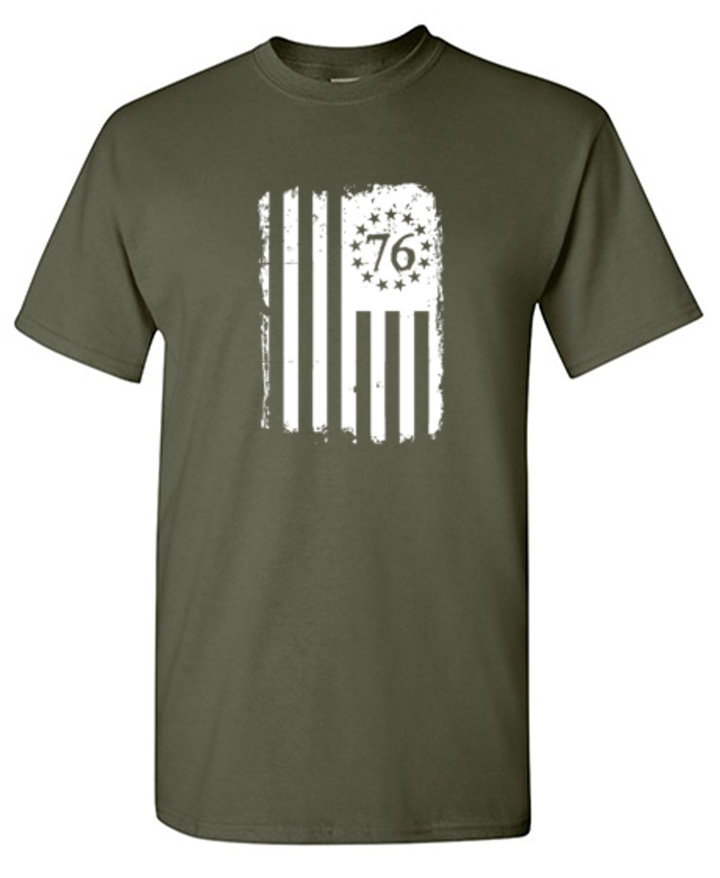 Funny T-Shirts design "Betsy 76 Flag - T-Shirt for Fourth of July"