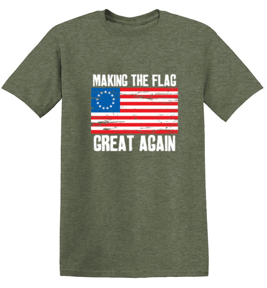 Funny T-Shirts design "Betsy Ross Making The Flag Great Again - Patriotic T-Shirt"