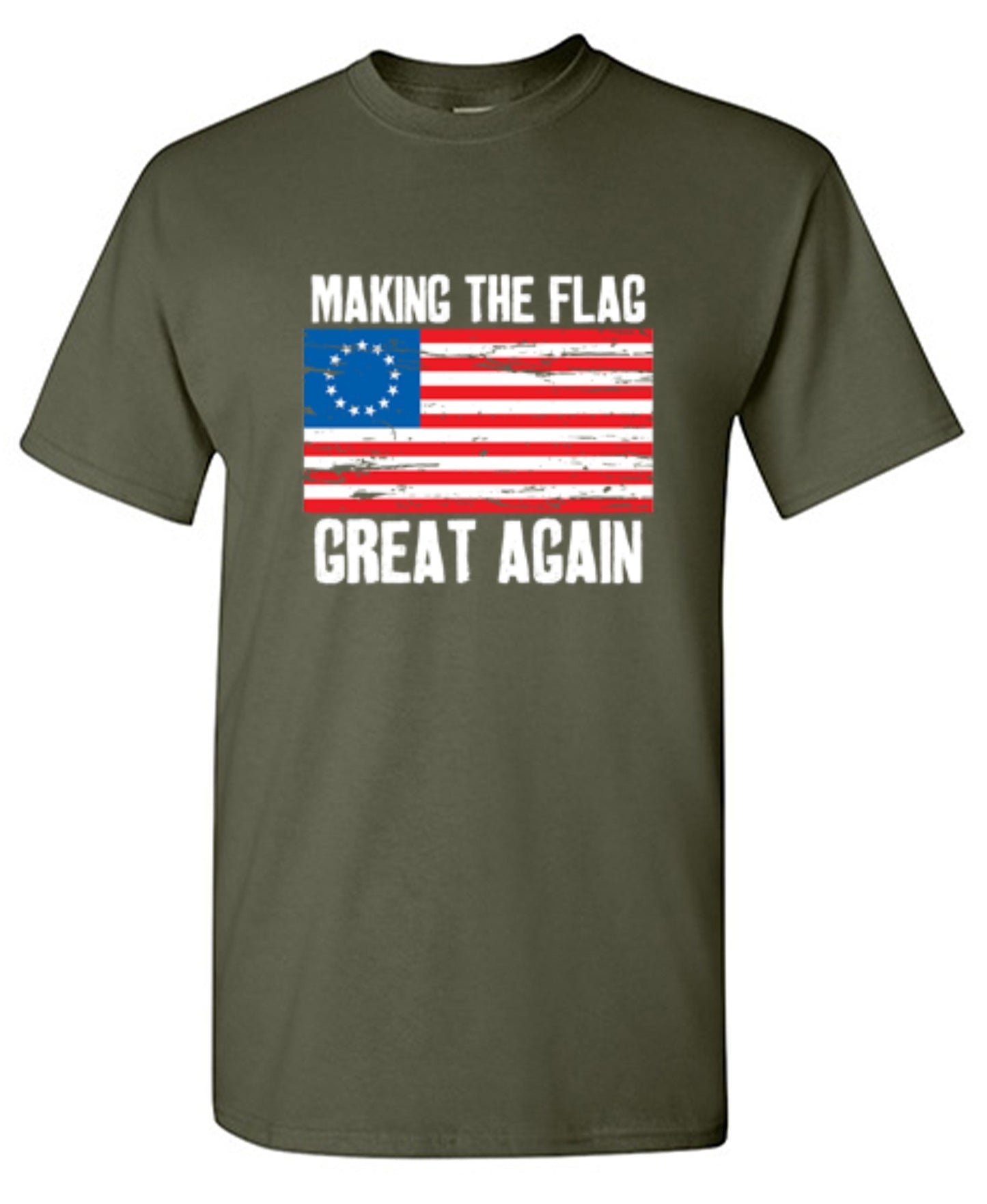 Funny T-Shirts design "Betsy Ross Making The Flag Great Again T-Shirt"