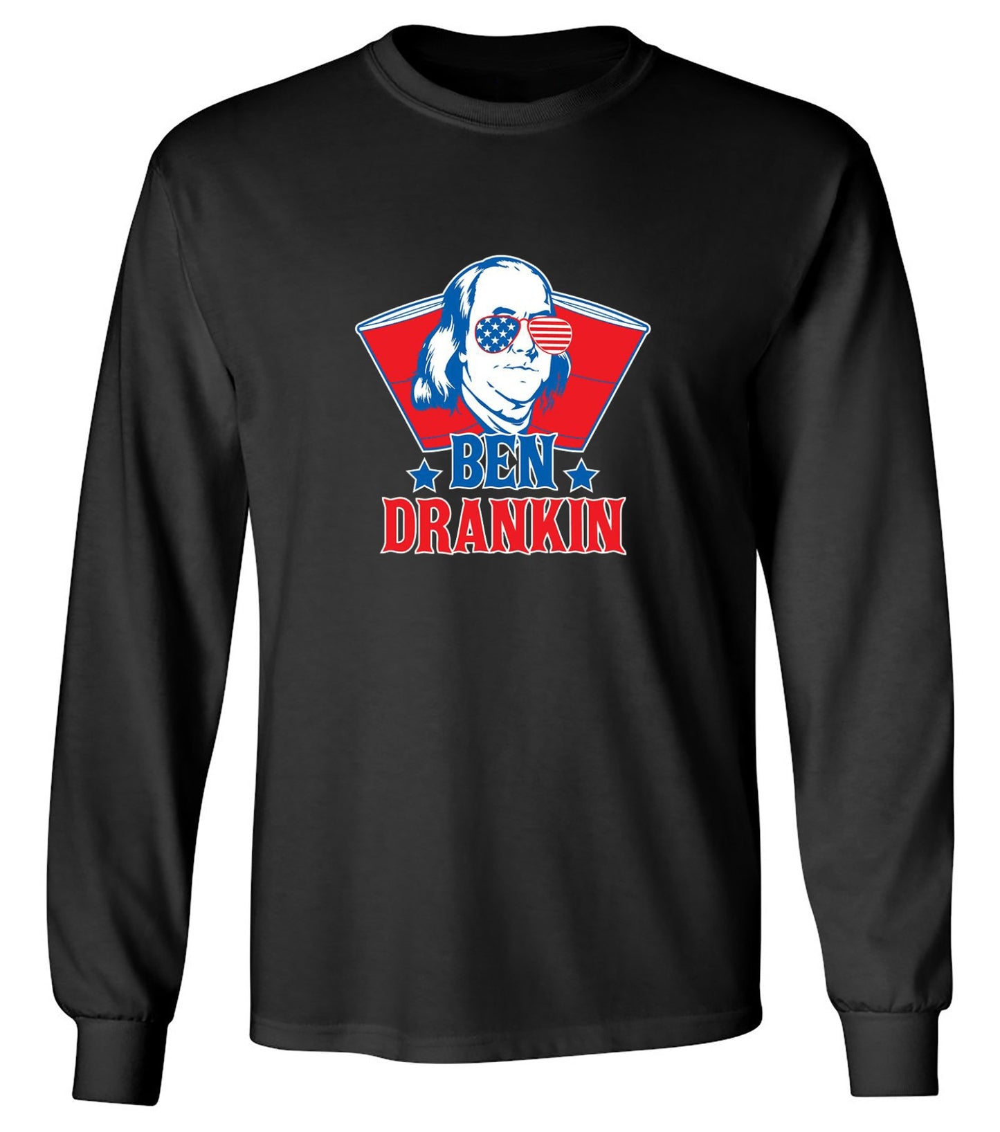 Funny T-Shirts design "Ben Drankin - Hilarious 4th of July T-Shirt"
