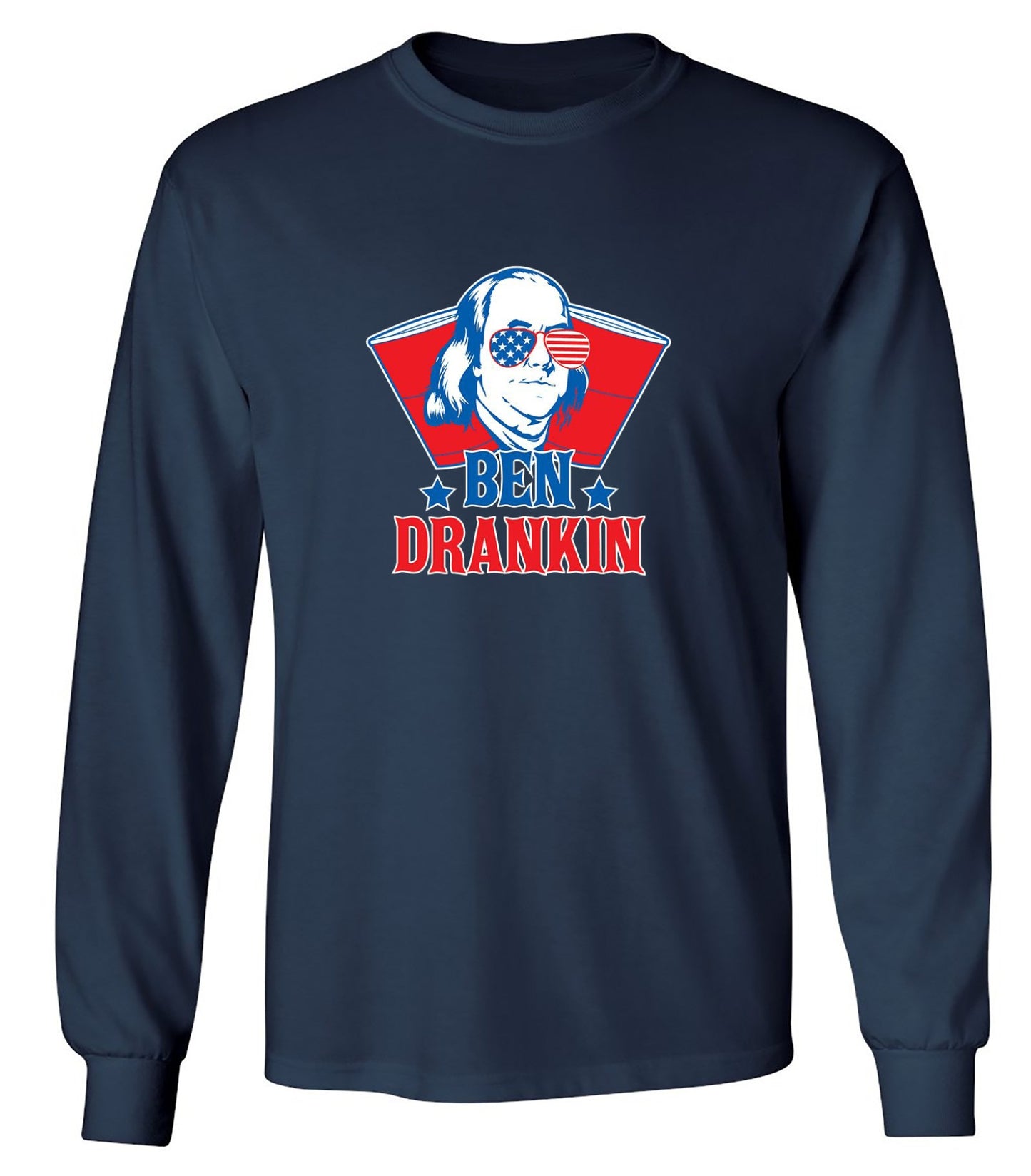 Funny T-Shirts design "Ben Drankin - Hilarious 4th of July T-Shirt"