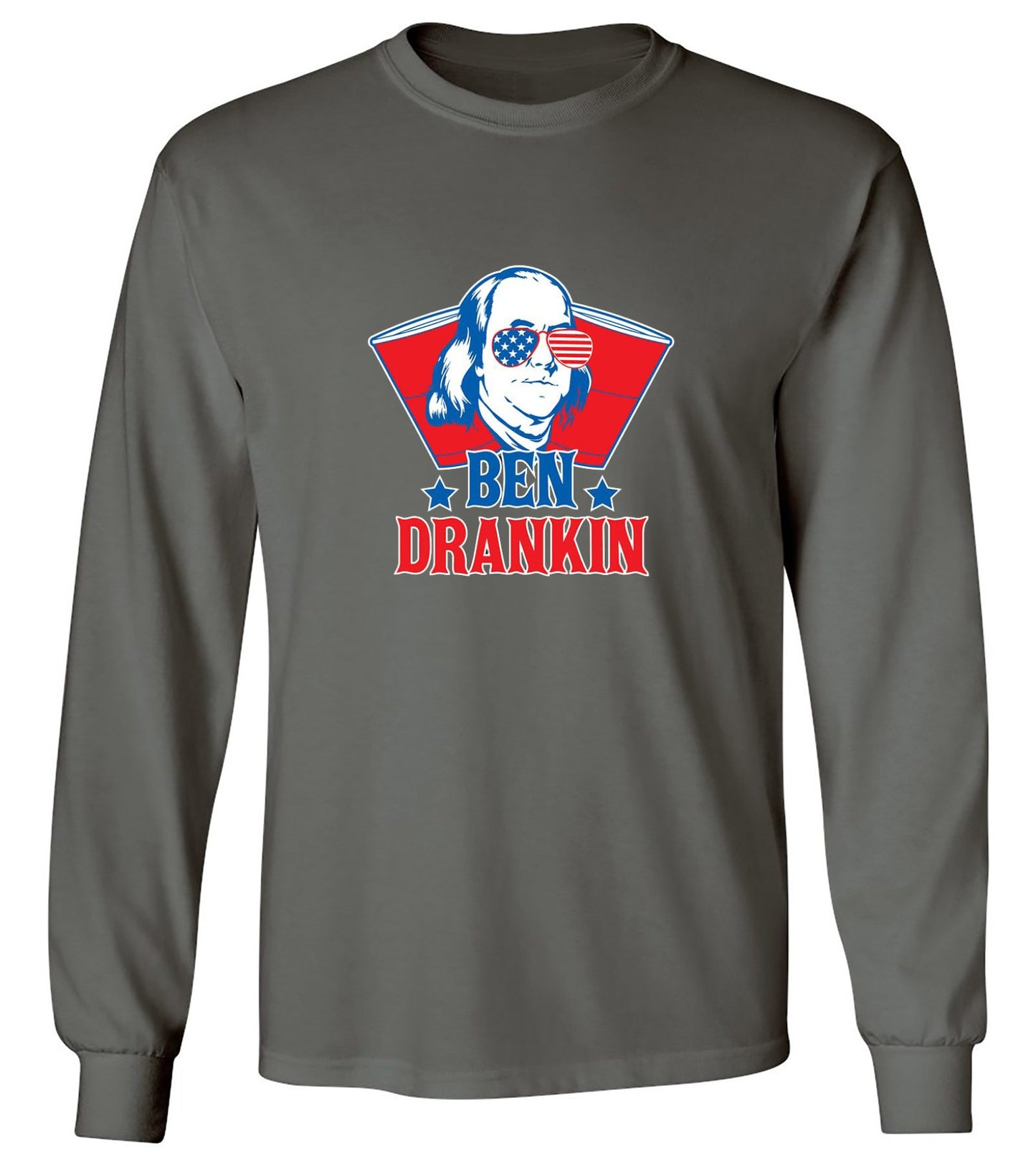 Funny T-Shirts design "Ben Drankin - Hilarious 4th of July T-Shirt"