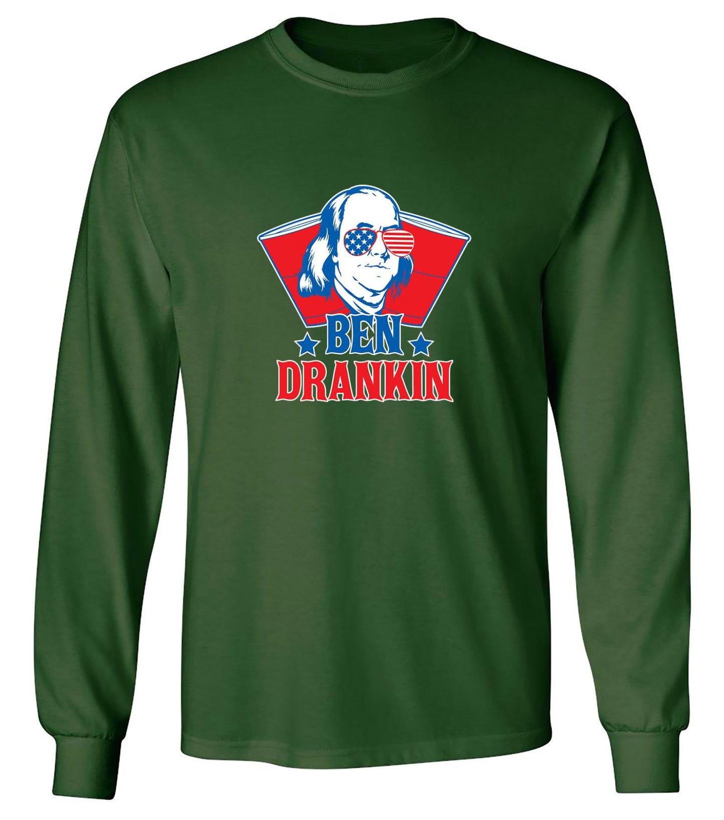 Funny T-Shirts design "Ben Drankin - Hilarious 4th of July T-Shirt"