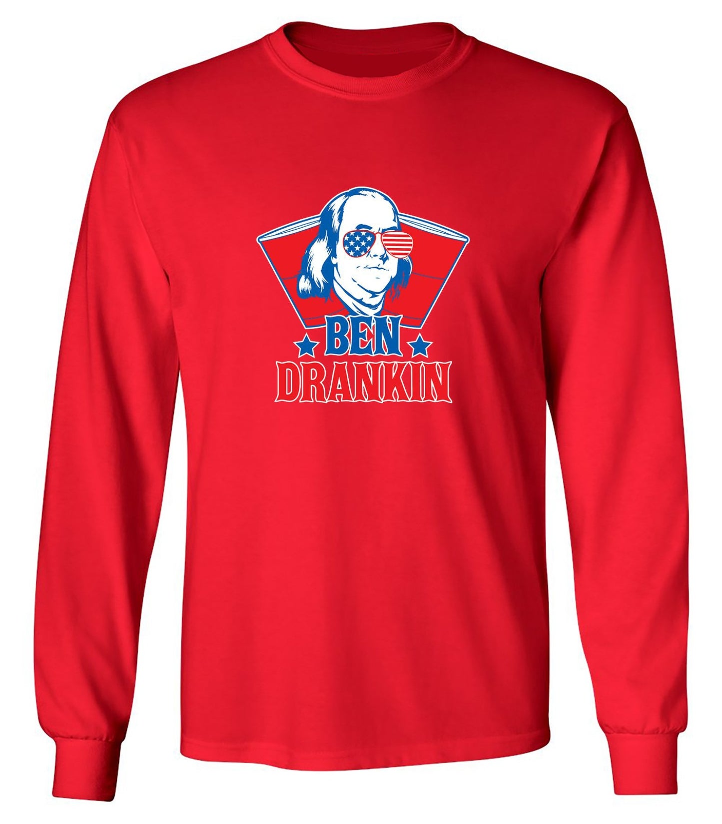 Funny T-Shirts design "Ben Drankin - Hilarious 4th of July T-Shirt"