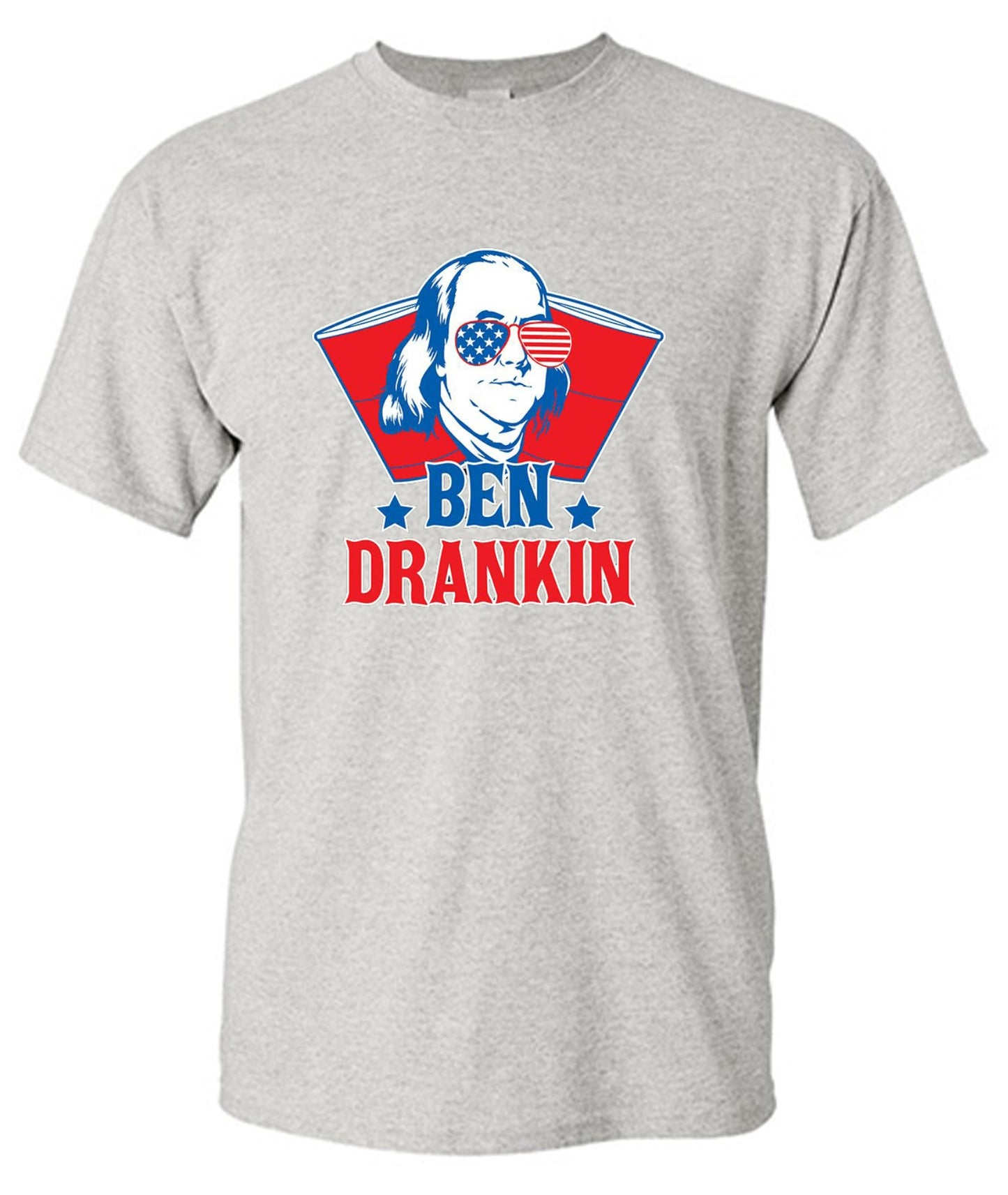 Funny T-Shirts design "Ben Drankin - Hilarious 4th of July T-Shirt"