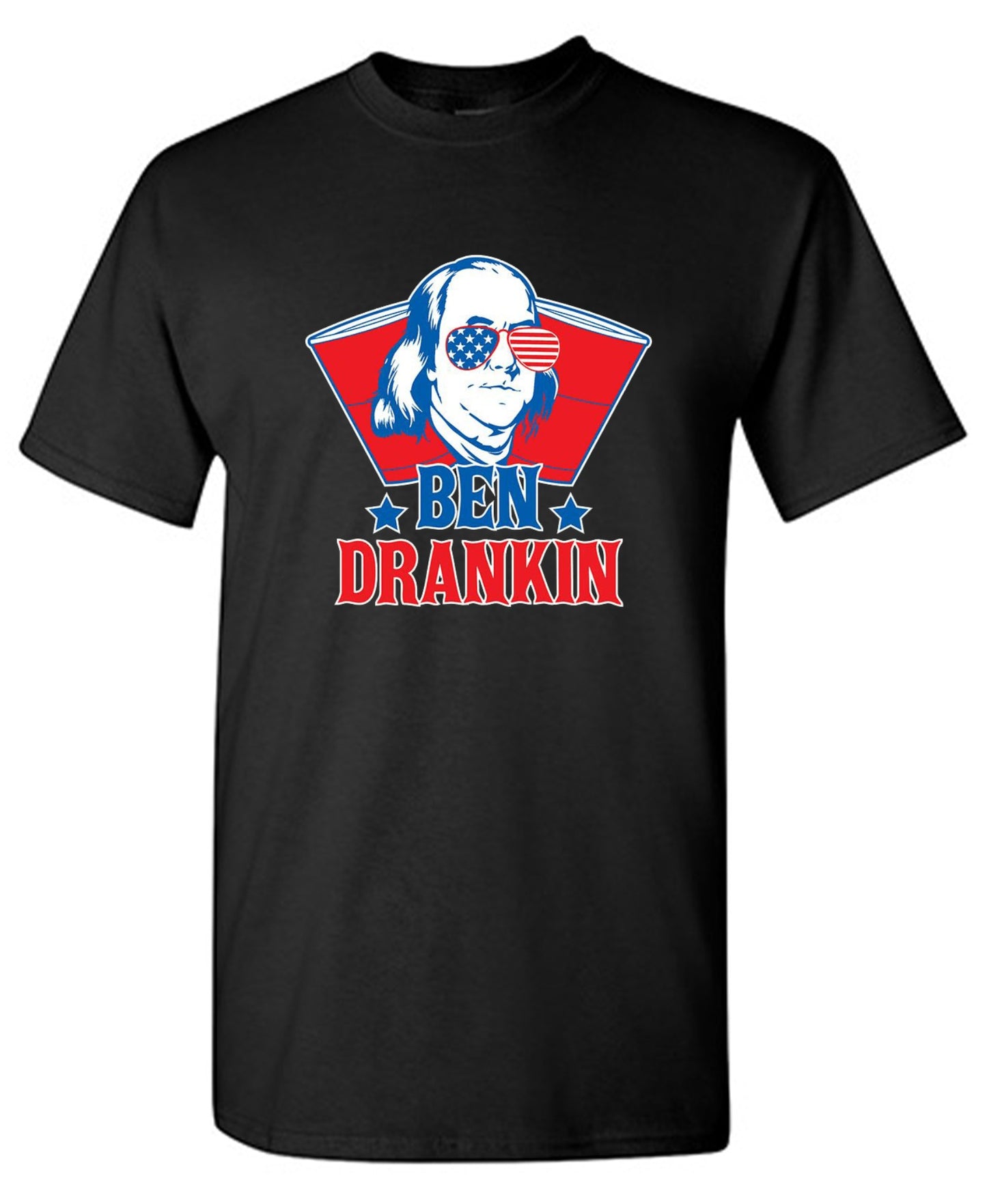Funny T-Shirts design "Ben Drankin - Hilarious 4th of July T-Shirt"