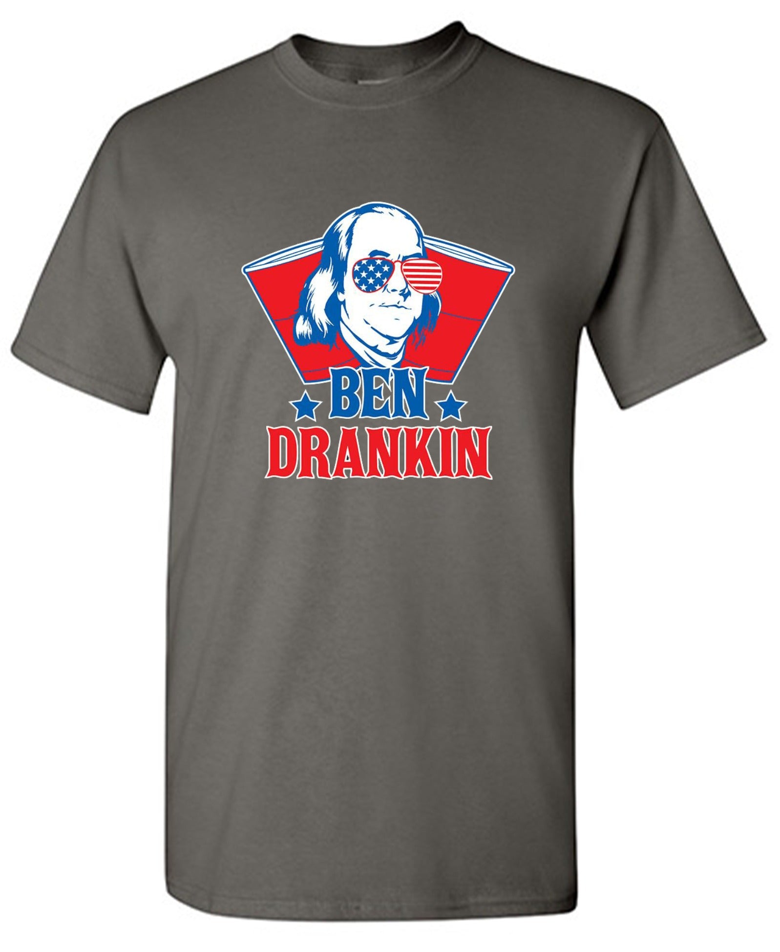 Funny T-Shirts design "Ben Drankin - Hilarious 4th of July T-Shirt"