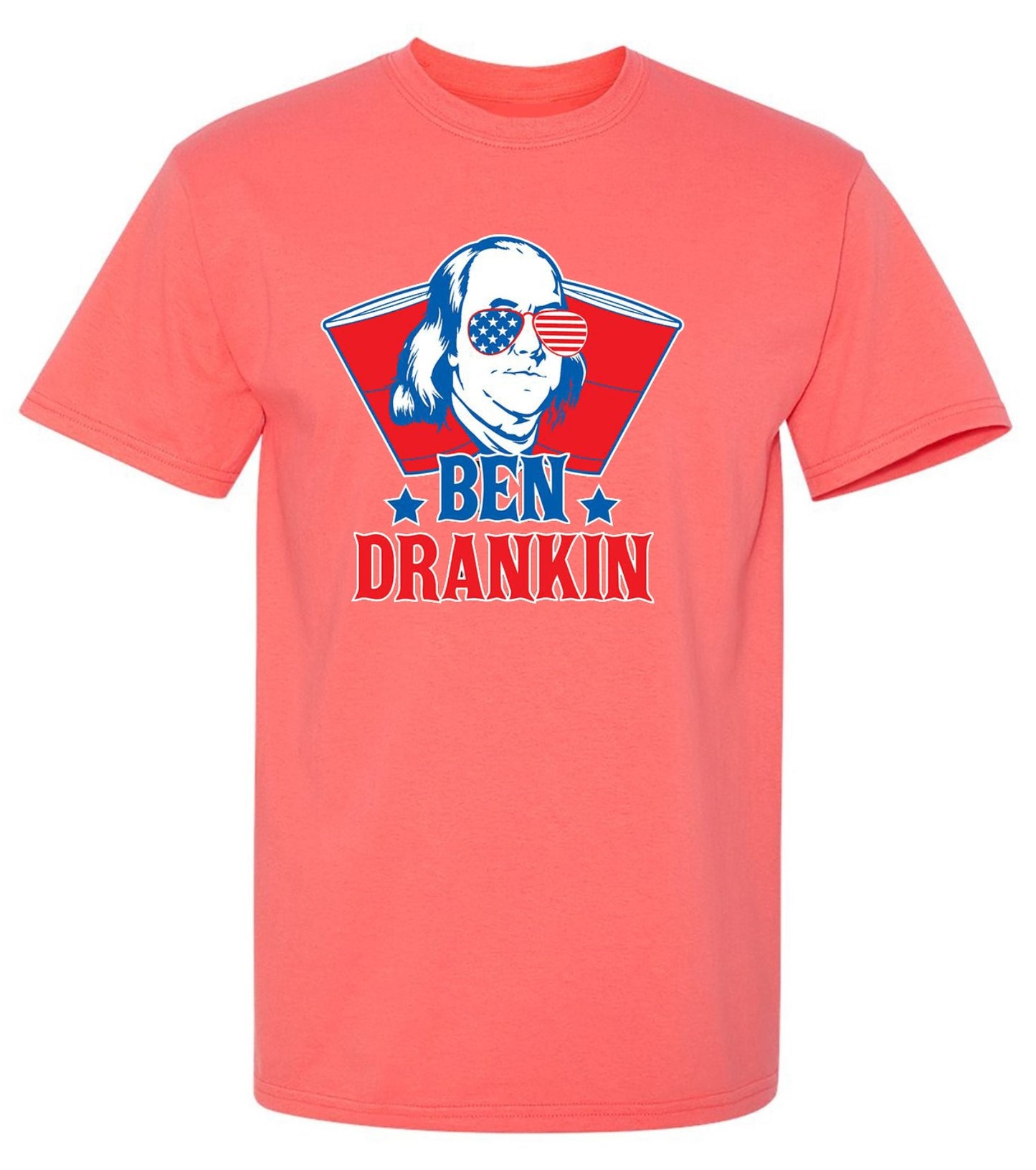 Funny T-Shirts design "Ben Drankin - Hilarious 4th of July T-Shirt"