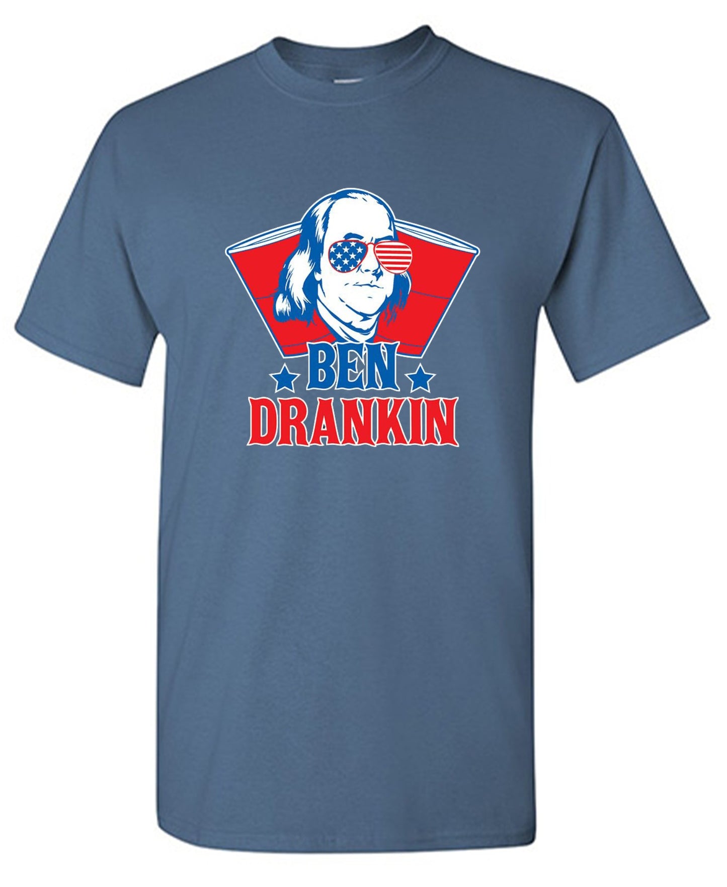 Funny T-Shirts design "Ben Drankin - Hilarious 4th of July T-Shirt"