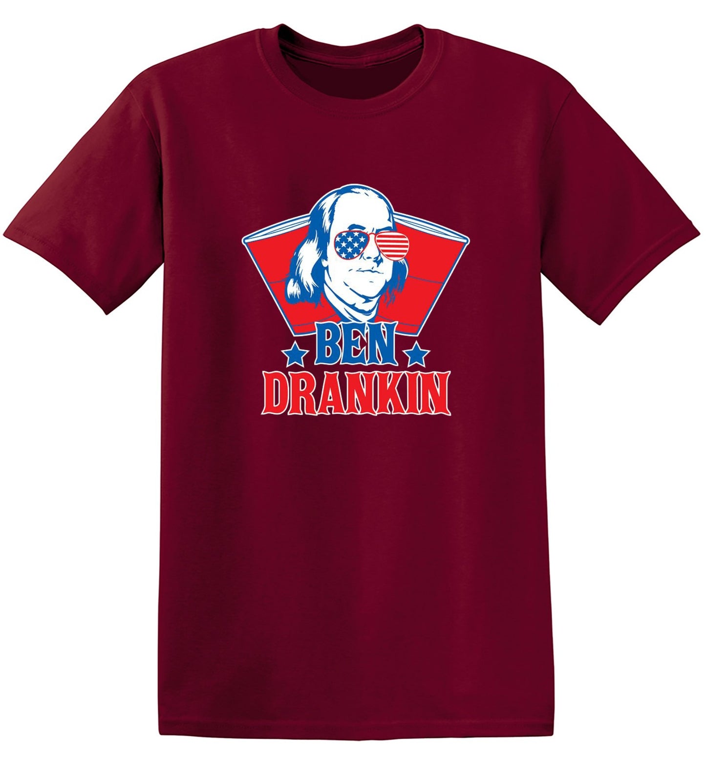 Funny T-Shirts design "Ben Drankin - Hilarious 4th of July T-Shirt"