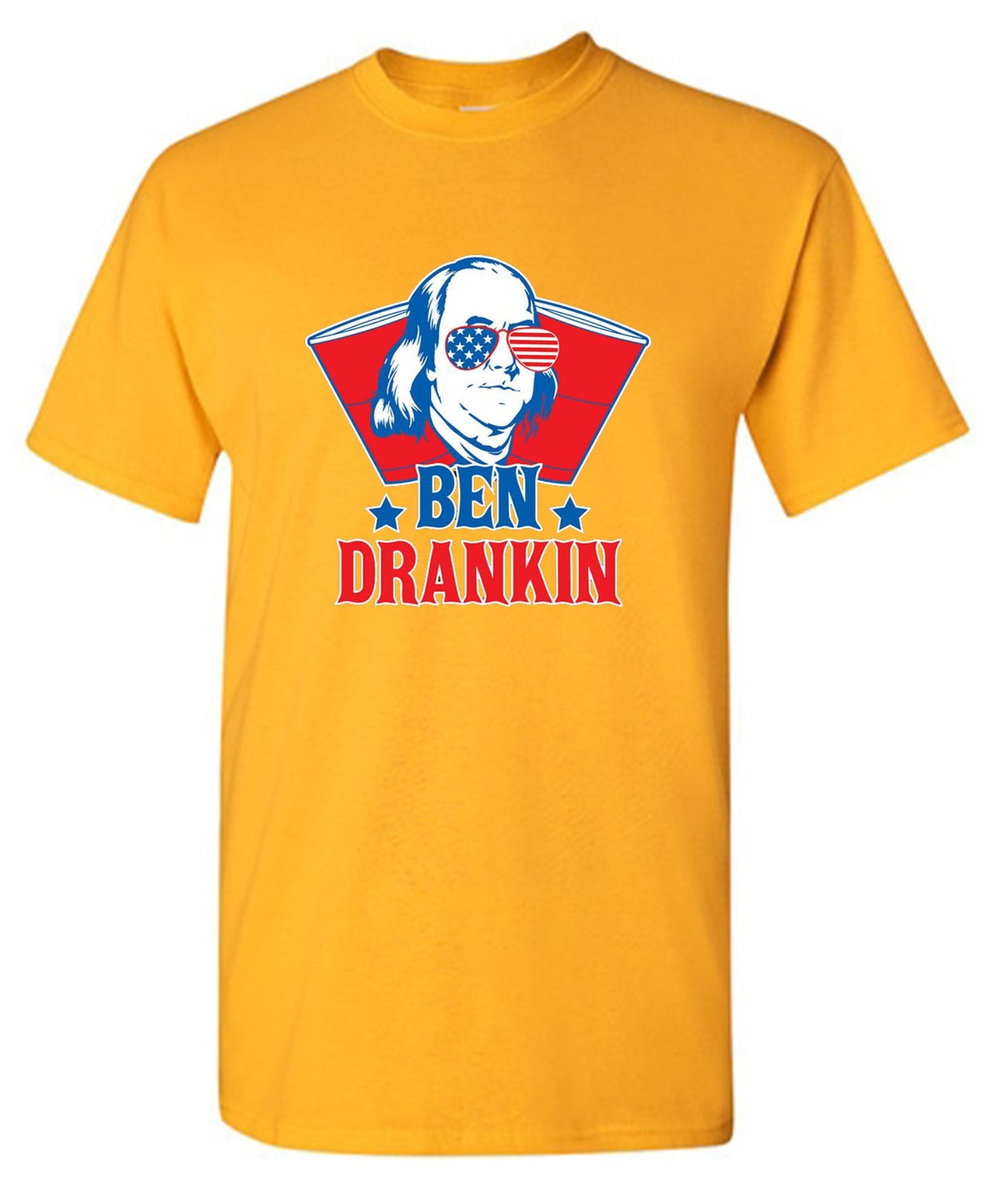 Funny T-Shirts design "Ben Drankin - Hilarious 4th of July T-Shirt"