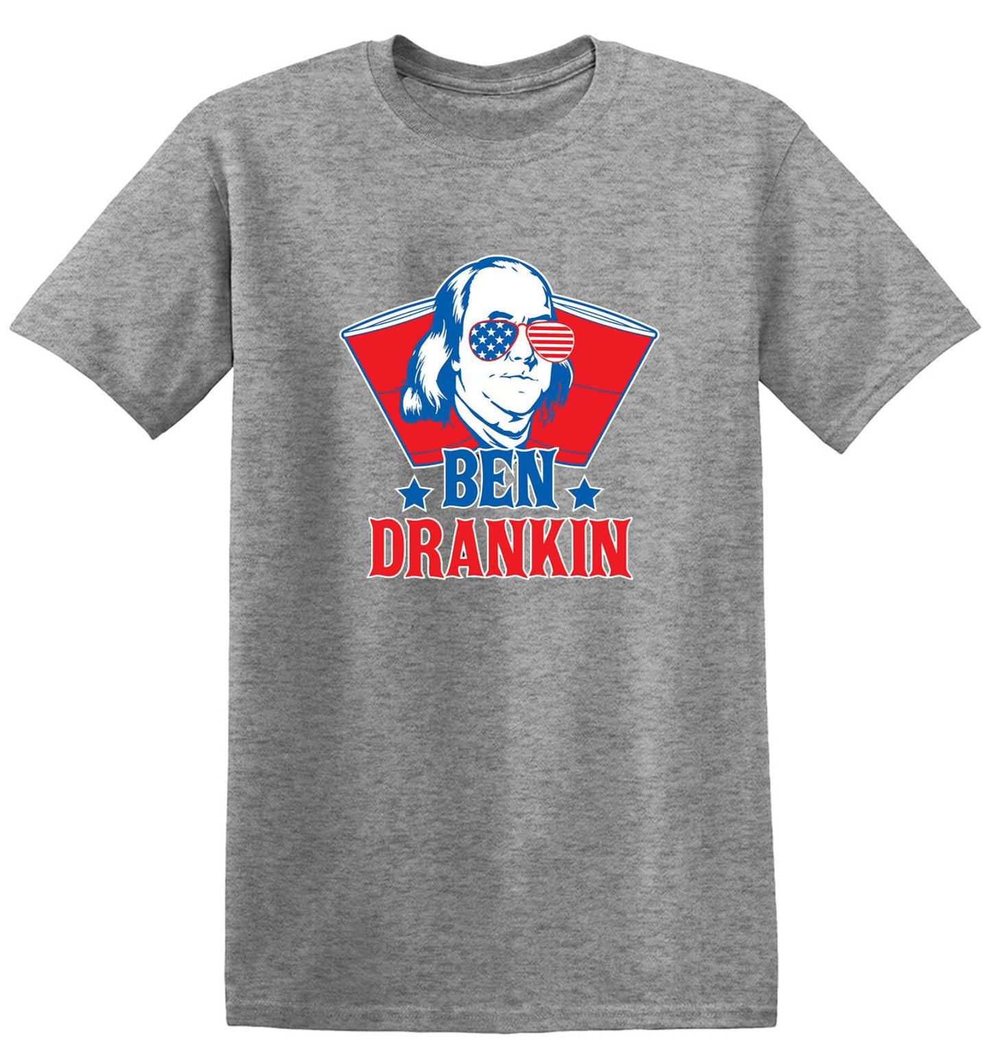 Funny T-Shirts design "Ben Drankin - Hilarious 4th of July T-Shirt"