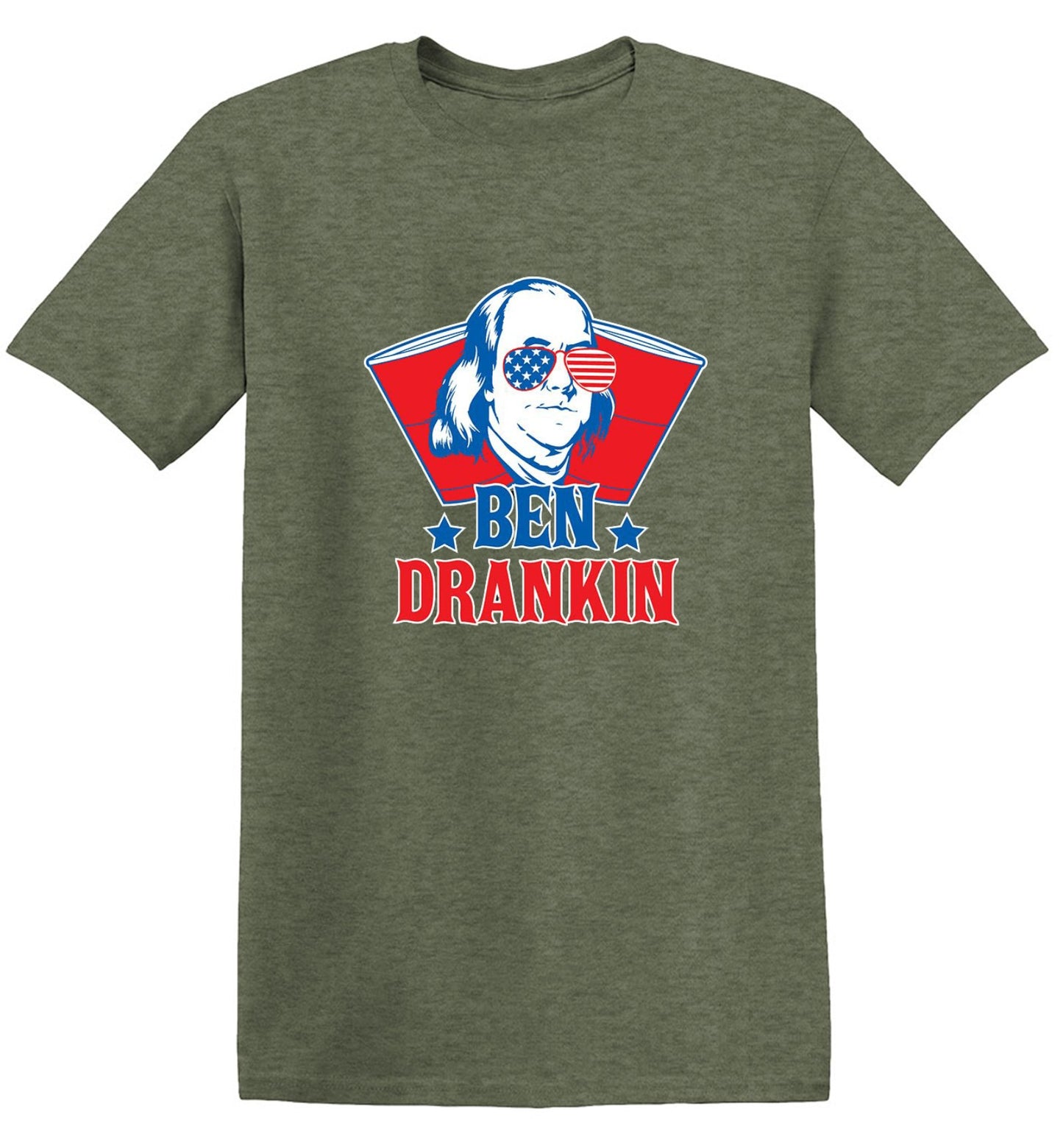 Funny T-Shirts design "Ben Drankin - Hilarious 4th of July T-Shirt"