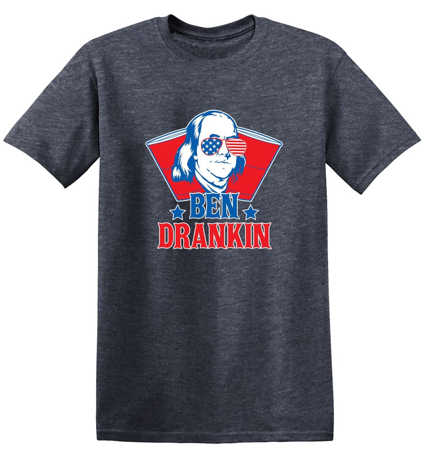 Funny T-Shirts design "Ben Drankin - Hilarious 4th of July T-Shirt"