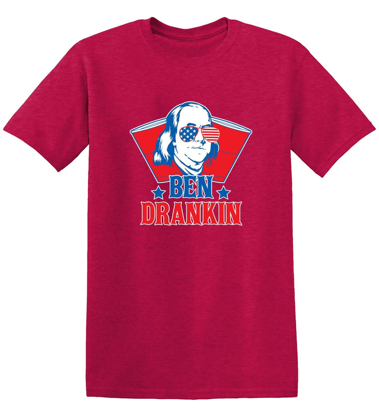 Funny T-Shirts design "Ben Drankin - Hilarious 4th of July T-Shirt"