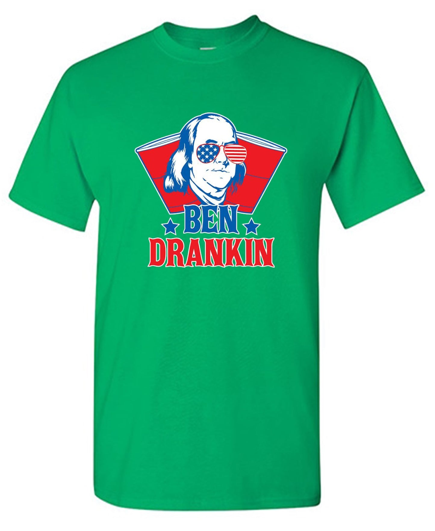 Funny T-Shirts design "Ben Drankin - Hilarious 4th of July T-Shirt"
