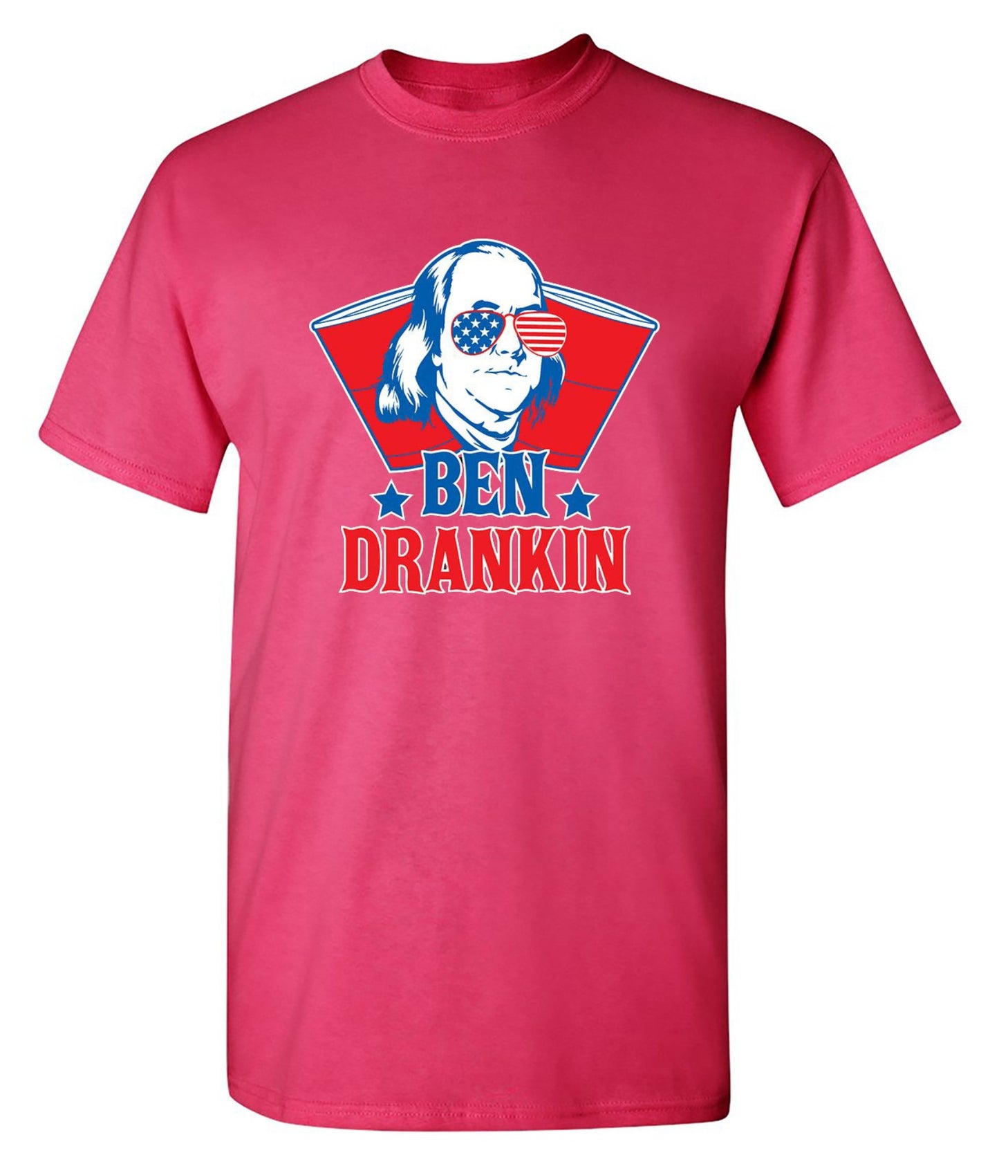 Funny T-Shirts design "Ben Drankin - Hilarious 4th of July T-Shirt"
