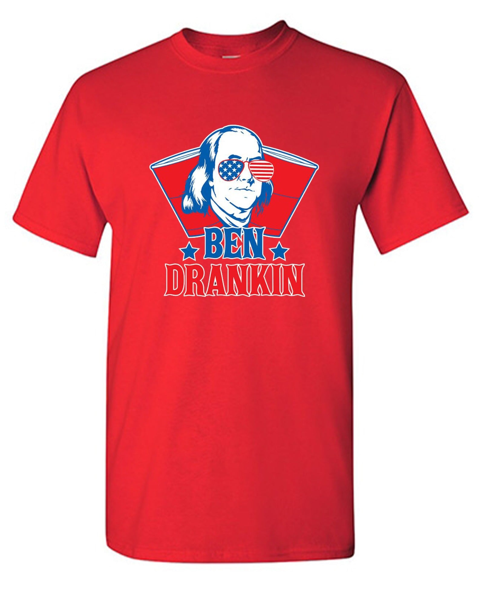 Funny T-Shirts design "Ben Drankin - Hilarious 4th of July T-Shirt"