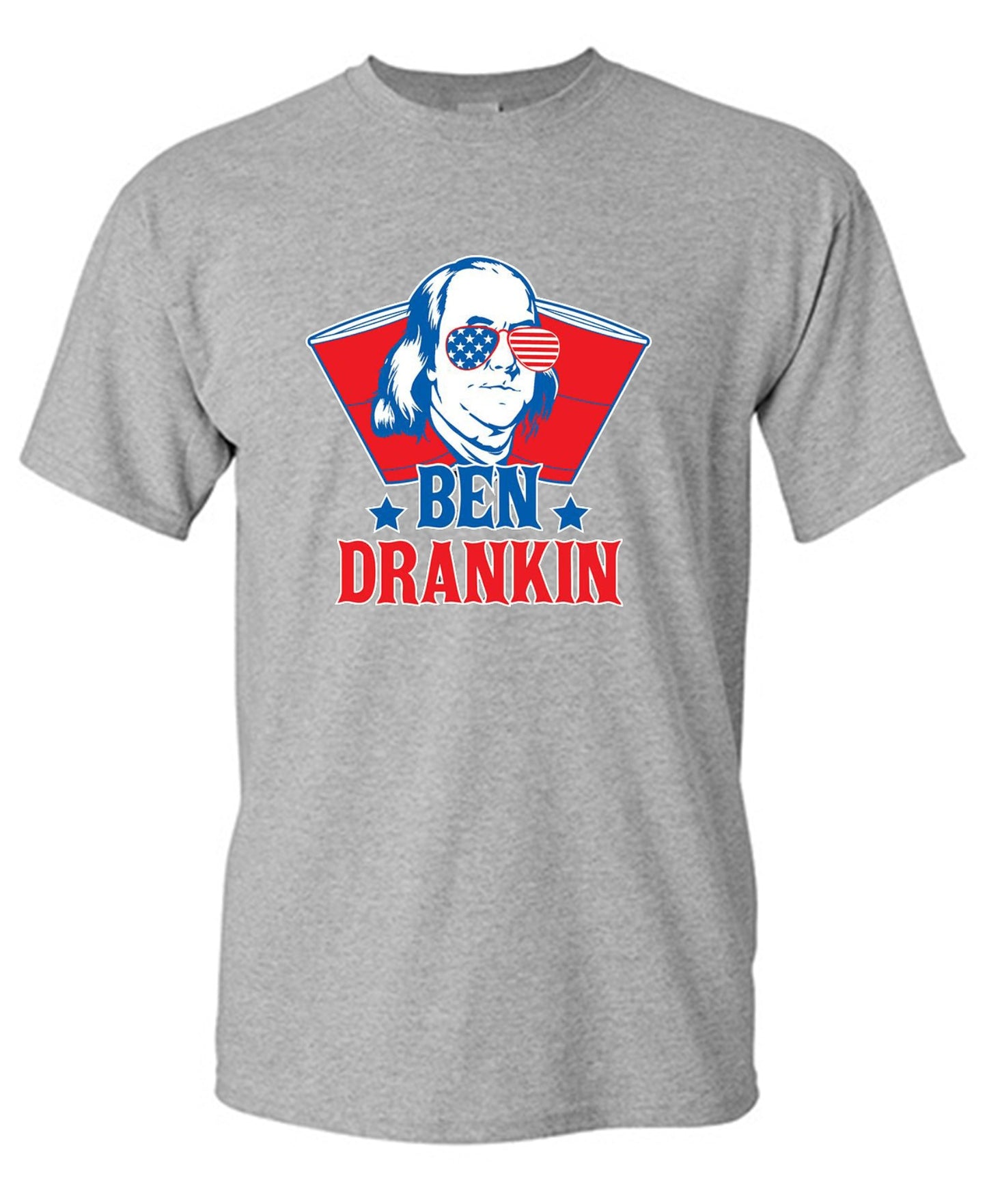 Funny T-Shirts design "Ben Drankin - Hilarious 4th of July T-Shirt"