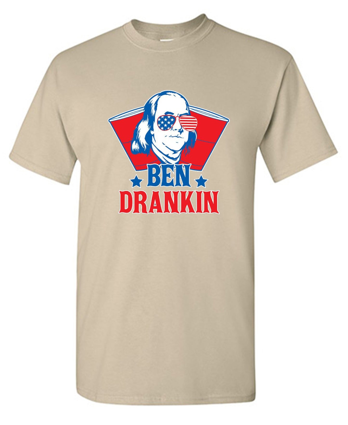 Funny T-Shirts design "Ben Drankin - Hilarious 4th of July T-Shirt"