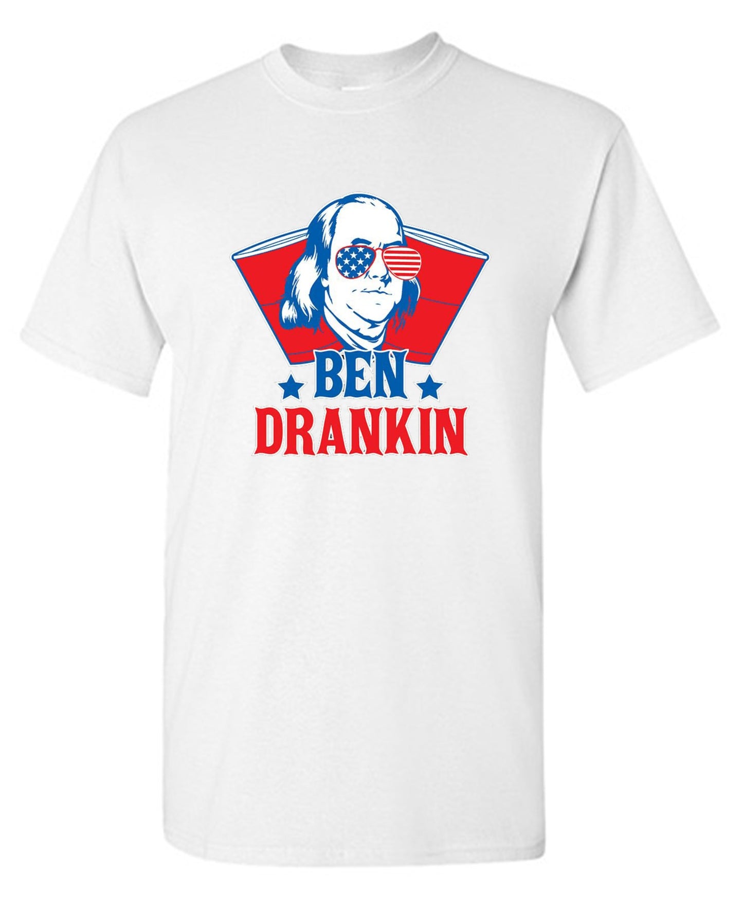 Funny T-Shirts design "Ben Drankin - Hilarious 4th of July T-Shirt"