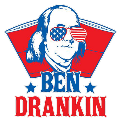 Funny T-Shirts design "Ben Drankin - Hilarious 4th of July T-Shirt"
