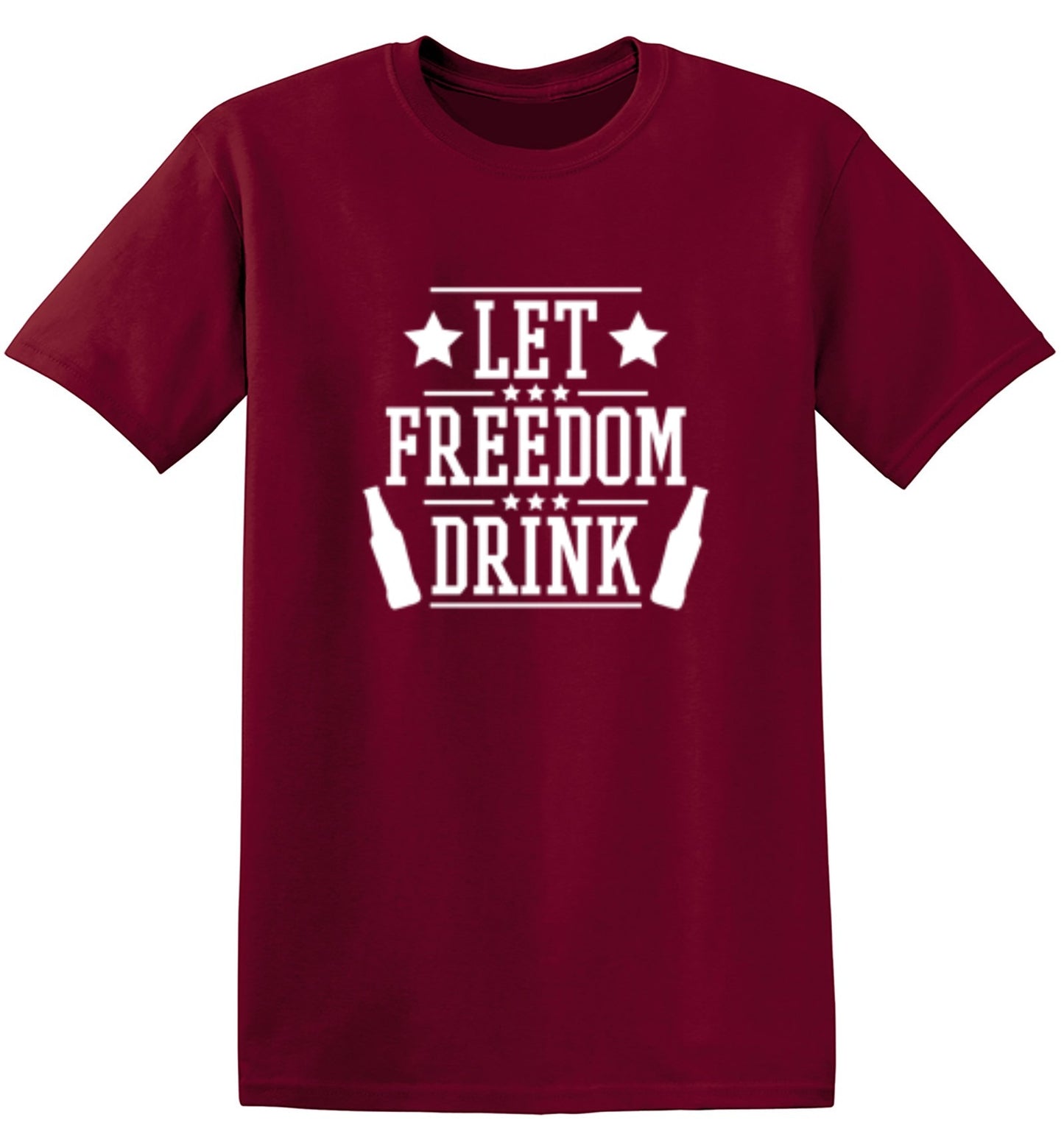 Funny T-Shirts design "Let Freedom Drink - Cool 4th of July T-Shirt"