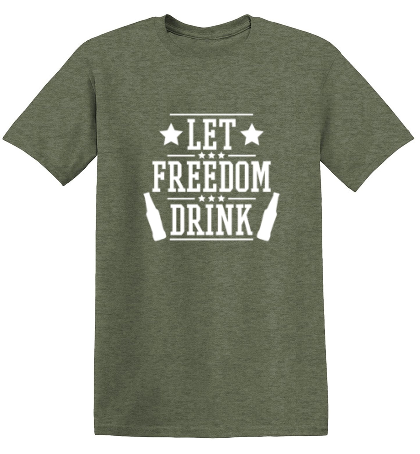 Funny T-Shirts design "Let Freedom Drink - Cool 4th of July T-Shirt"