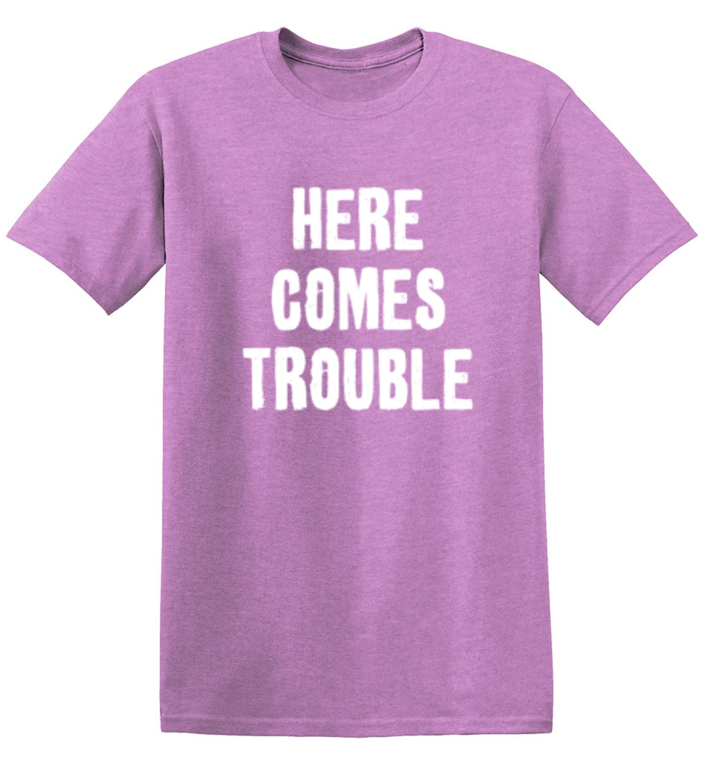 Funny T-Shirts design "Here Comes Trouble"