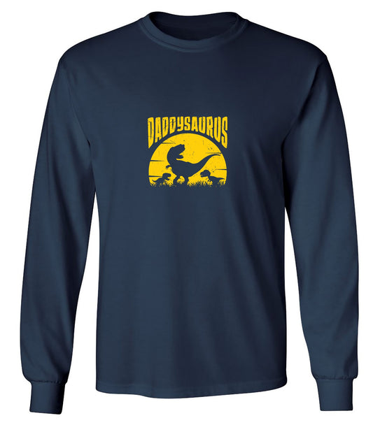 Funny T-Shirts design "Daddysaurus T-Shirt - Long Sleeve"