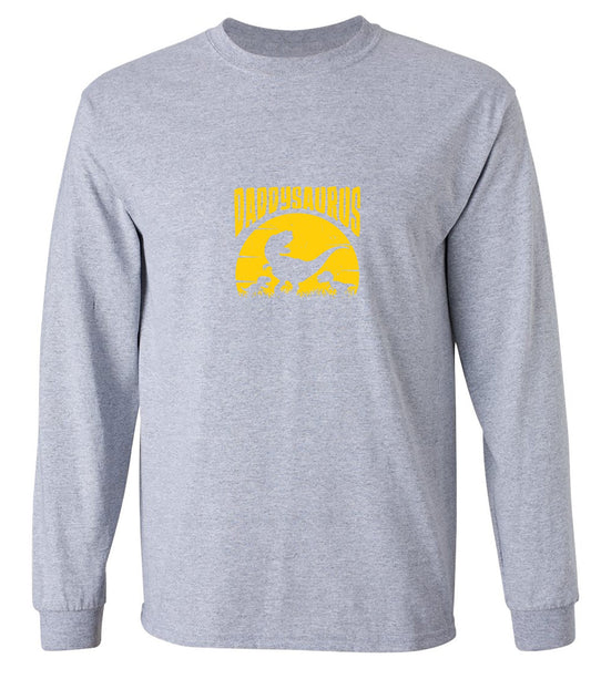 Funny T-Shirts design "Daddysaurus T-Shirt - Long Sleeve"