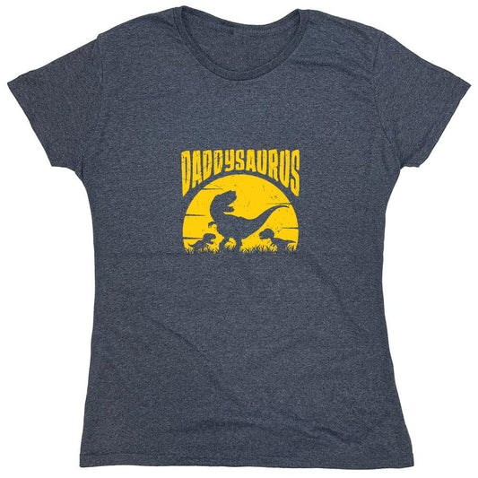 Funny T-Shirts design "Daddysaurus T-Shirt - Womens"