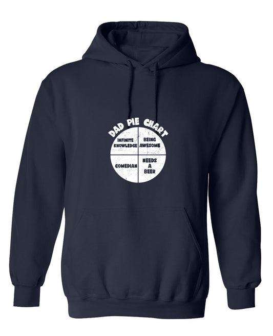 Funny T-Shirts design "Dad Pie Chart Funny T-Shirt - Hoodie"