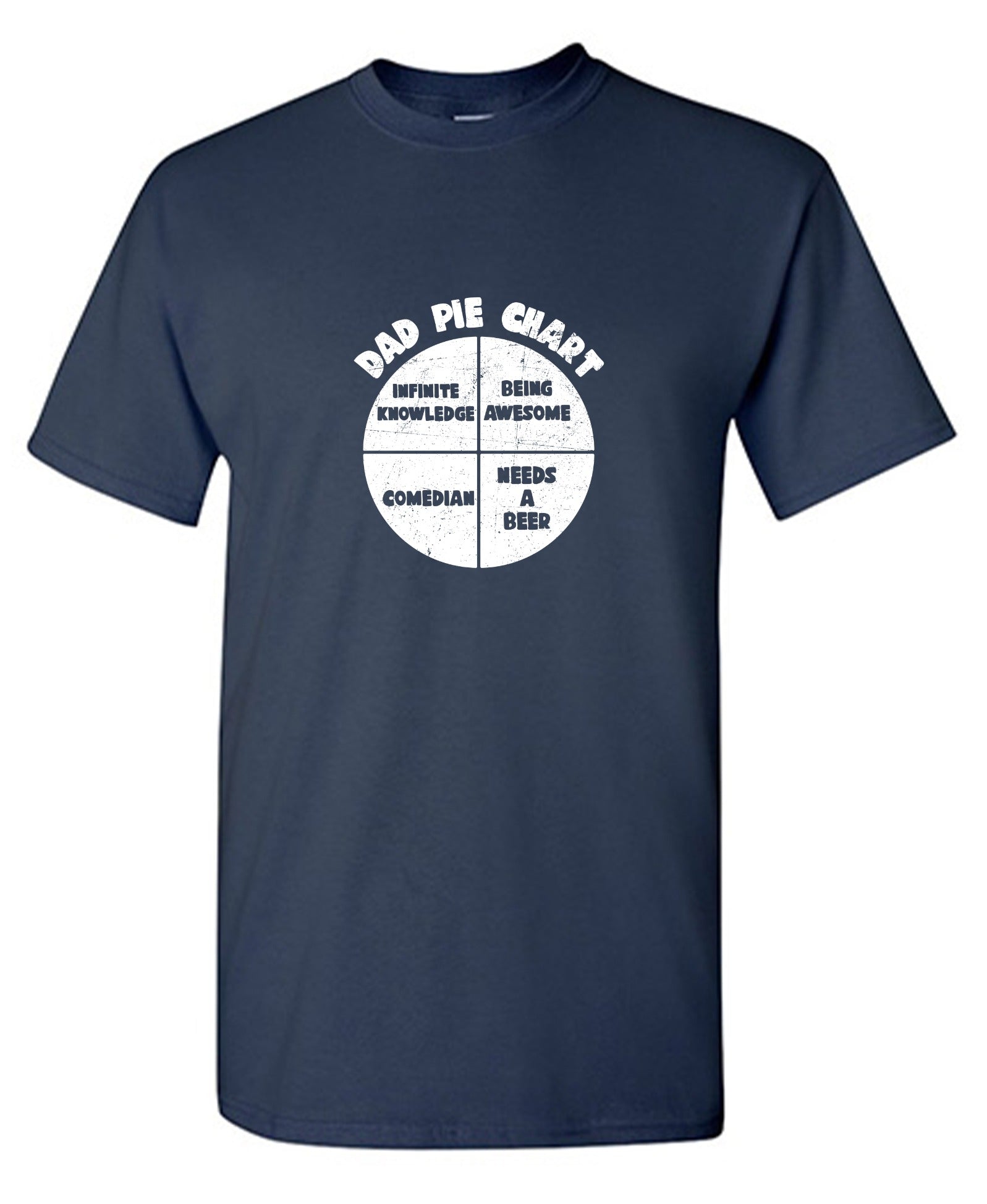 Funny T-Shirts design "Dad Pie Chart Funny Tee"