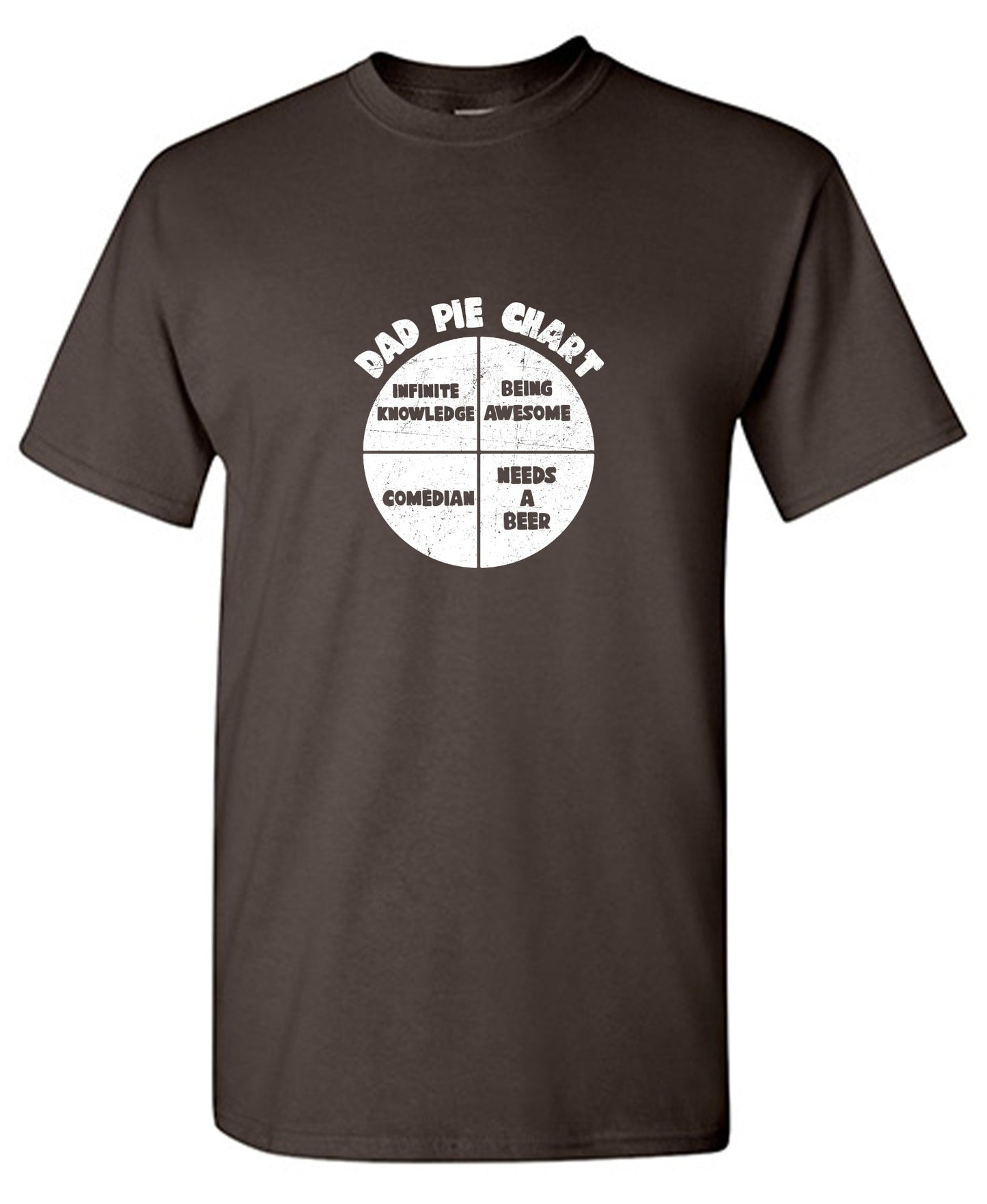 Funny T-Shirts design "Dad Pie Chart Funny Tee"