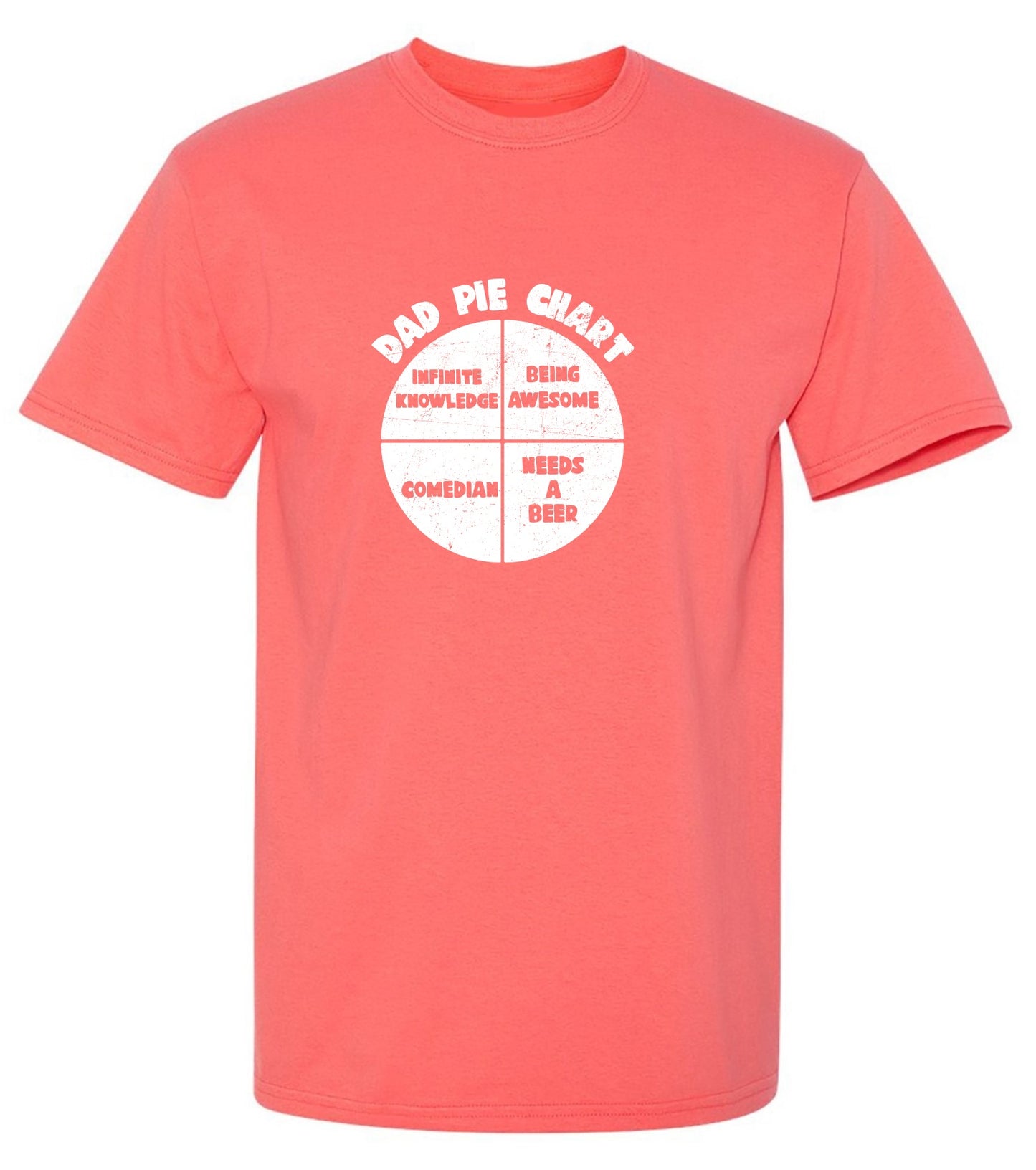Funny T-Shirts design "Dad Pie Chart Funny Tee"