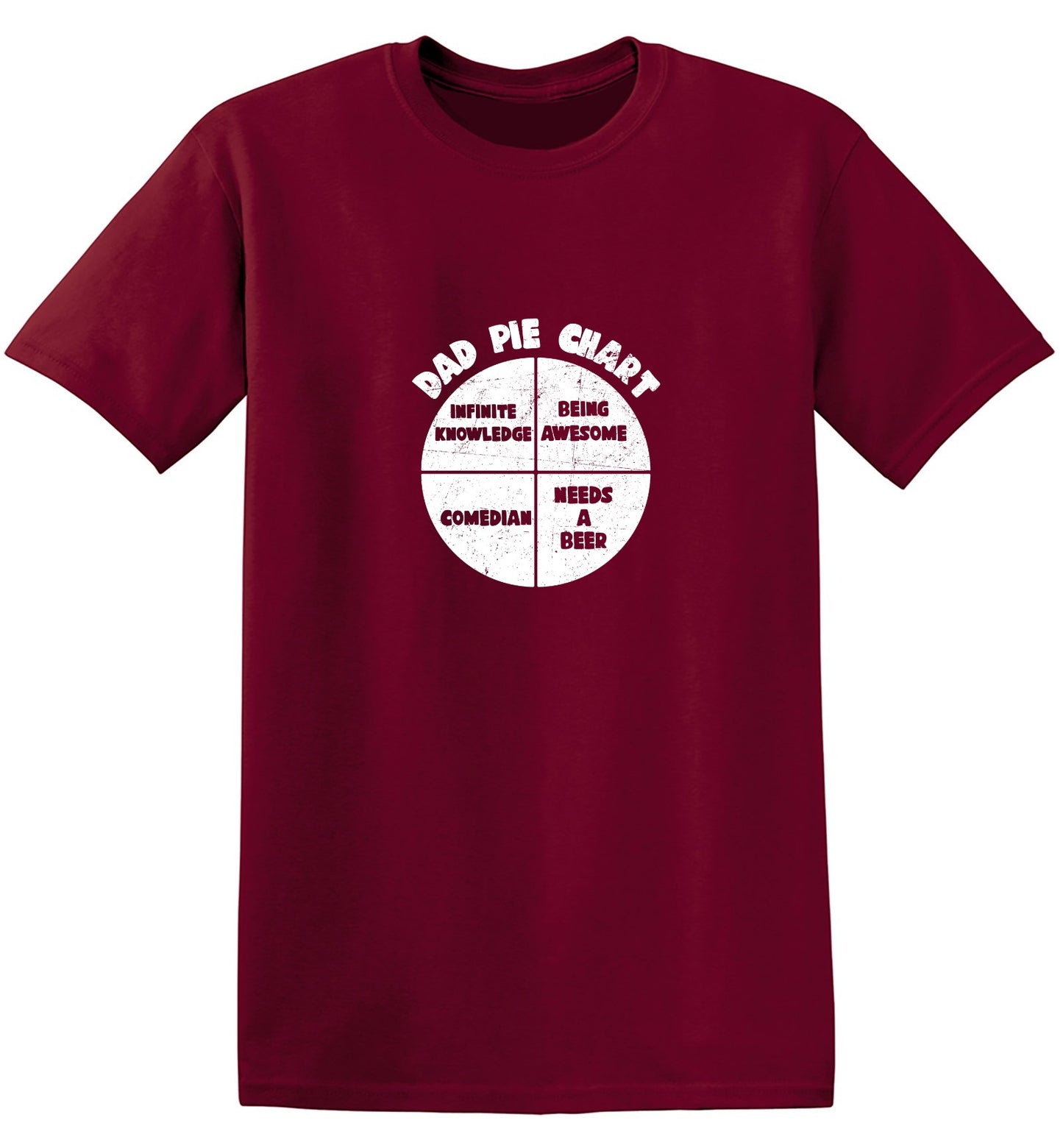 Funny T-Shirts design "Dad Pie Chart Funny Tee"