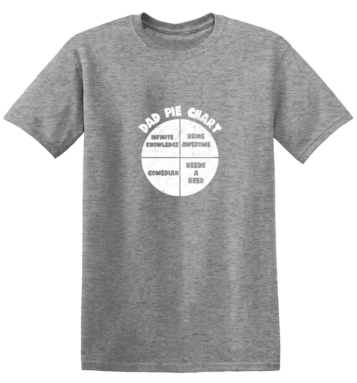 Funny T-Shirts design "Dad Pie Chart Funny Tee"
