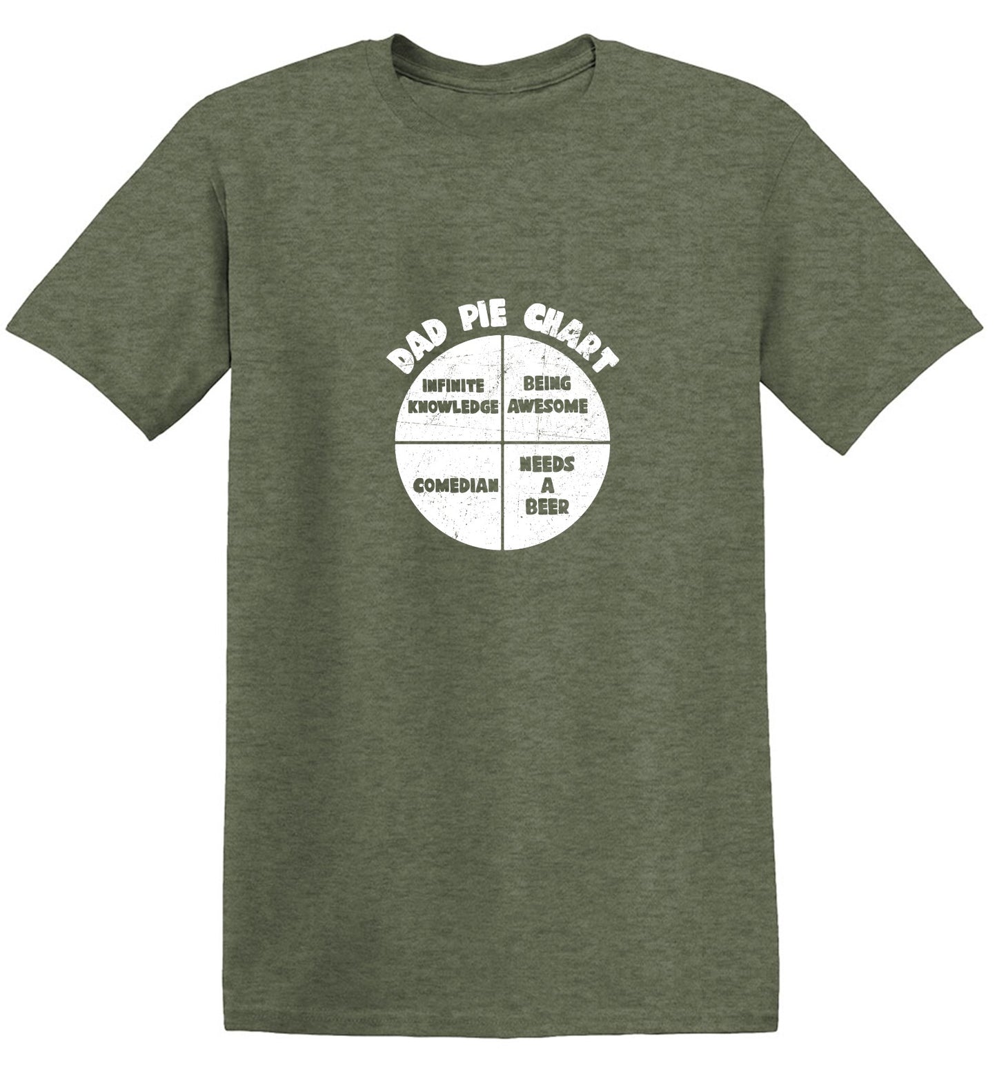 Funny T-Shirts design "Dad Pie Chart Funny Tee"