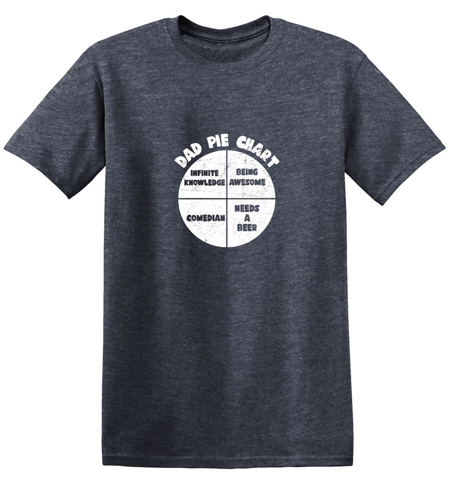 Funny T-Shirts design "Dad Pie Chart Funny Tee"