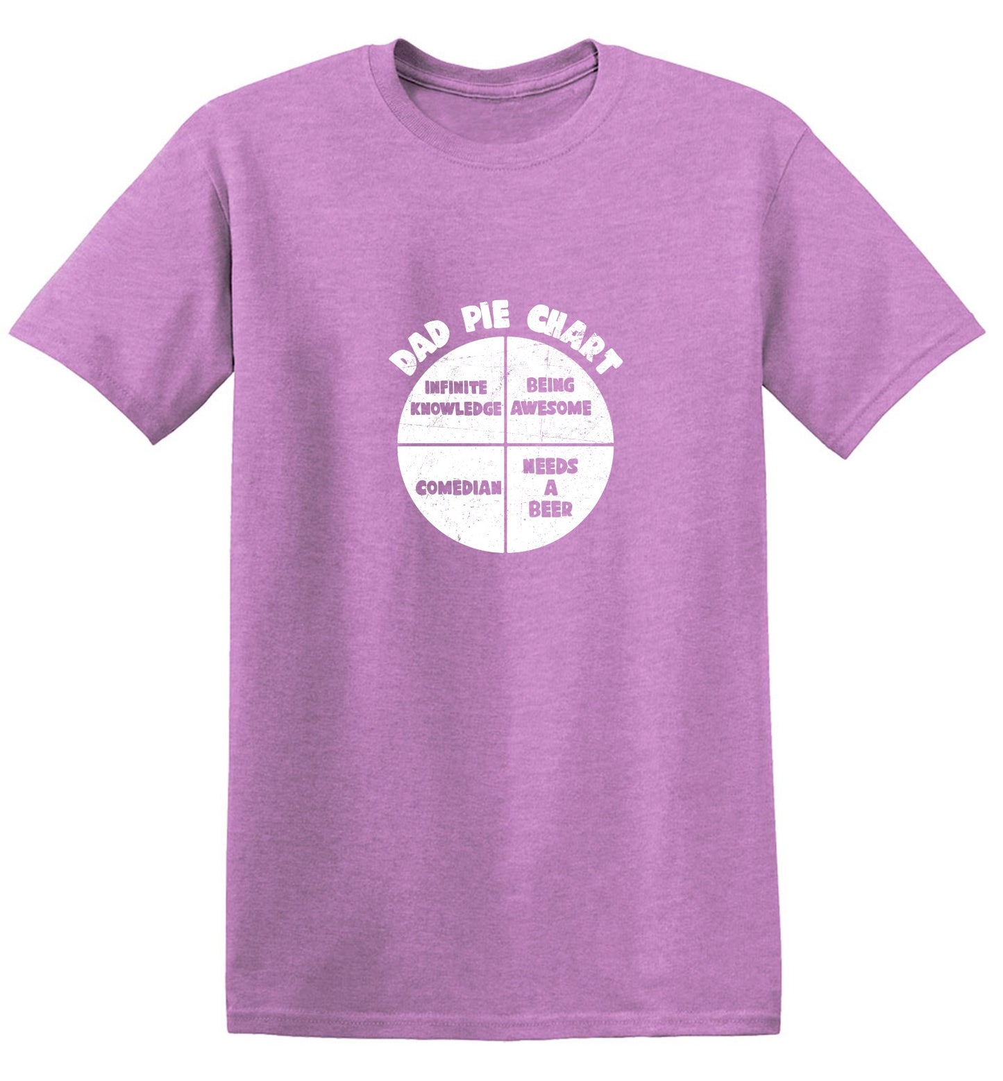 Funny T-Shirts design "Dad Pie Chart Funny Tee"