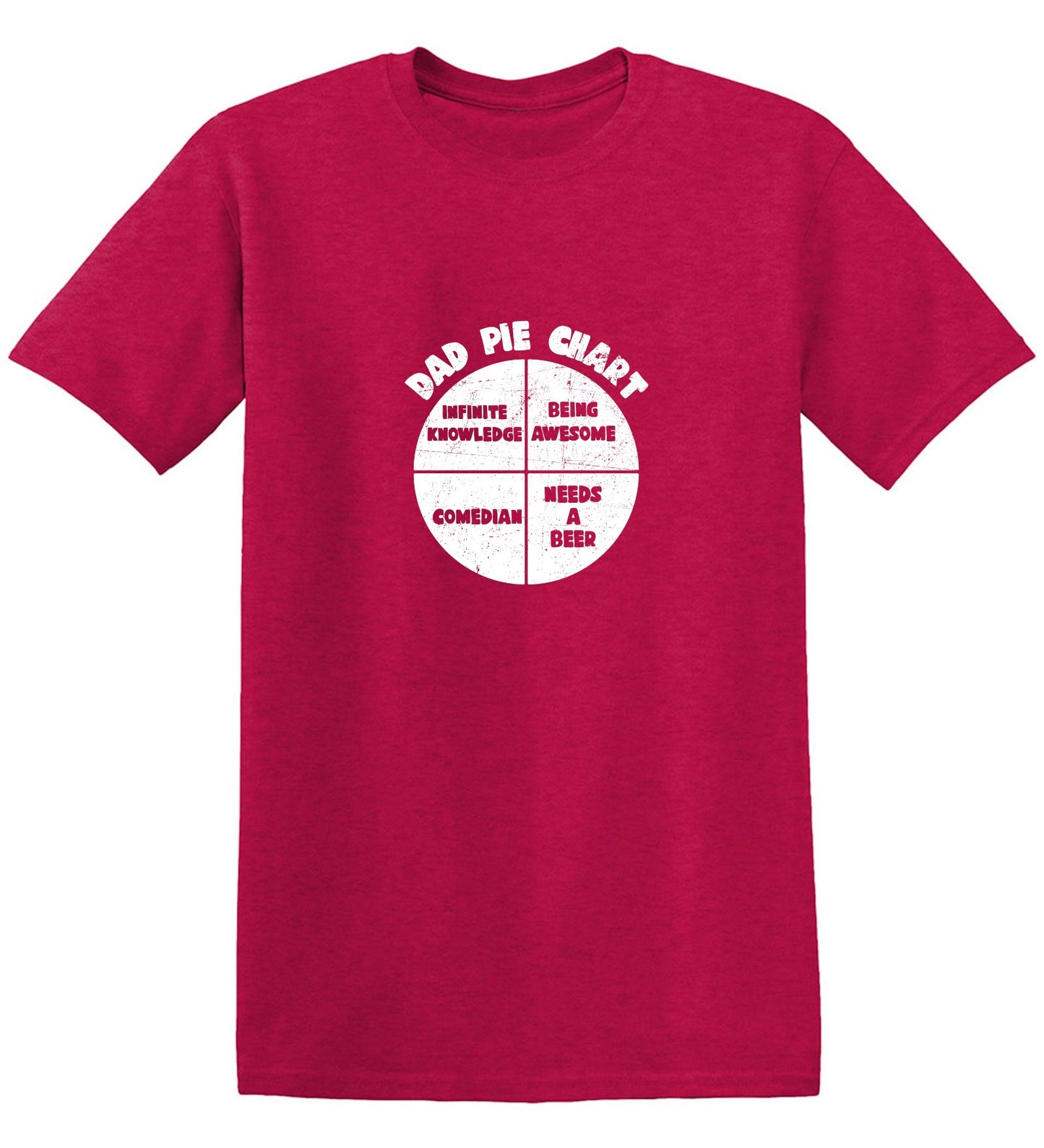 Funny T-Shirts design "Dad Pie Chart Funny Tee"
