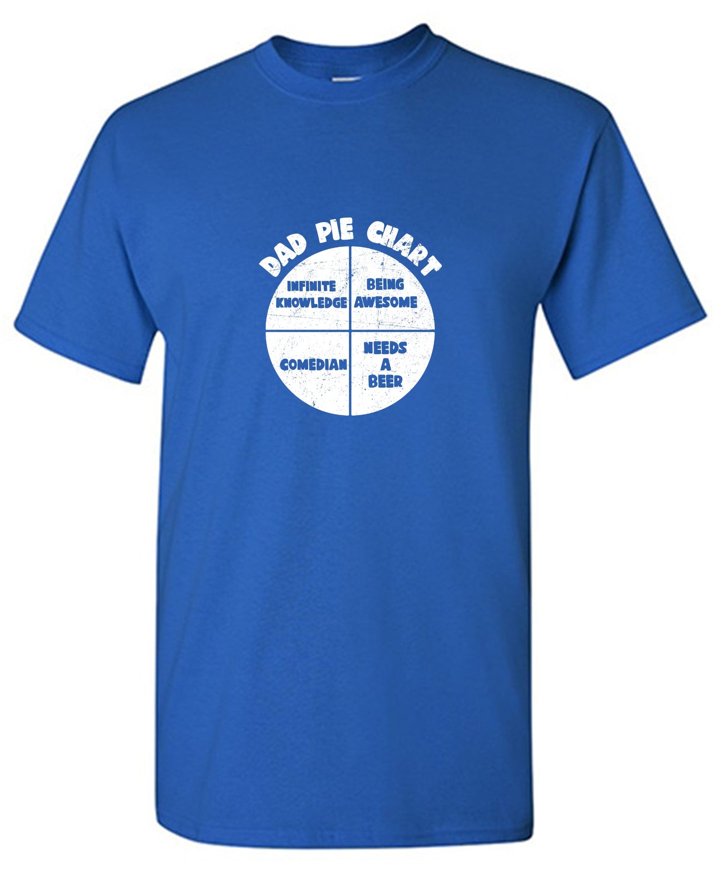 Funny T-Shirts design "Dad Pie Chart Funny Tee"