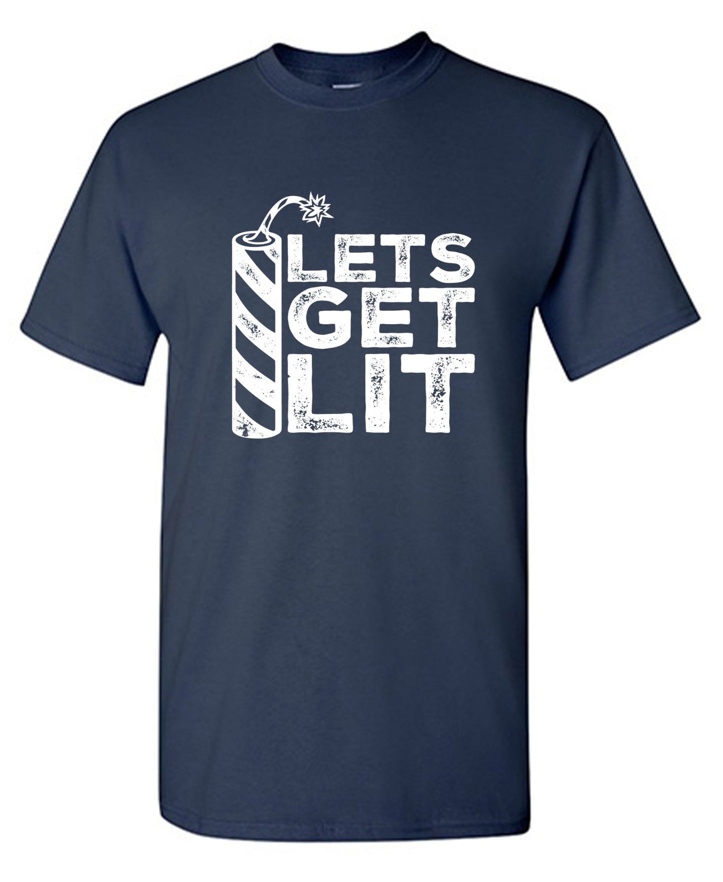 Funny T-Shirts design "Lets Get Lit- 4th of July T-Shirt"