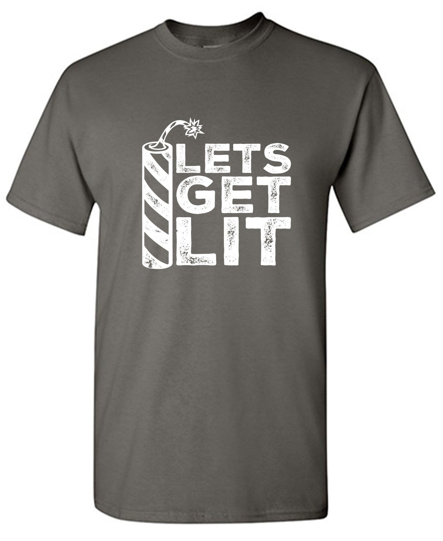 Funny T-Shirts design "Lets Get Lit- 4th of July T-Shirt"